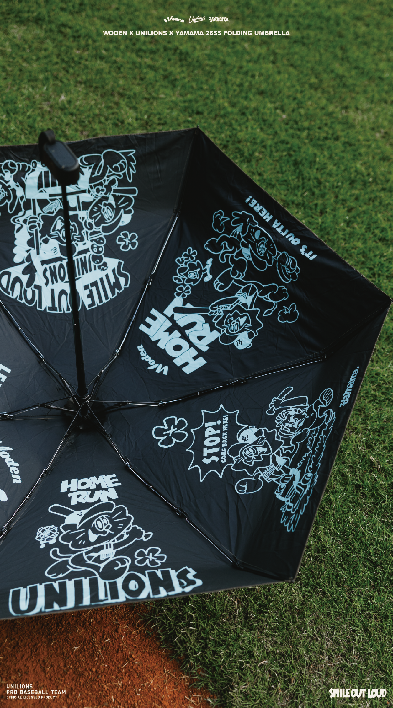 WODEN 2026 Spring & Summer 019 Unilions x Yamama Folding Umbrella