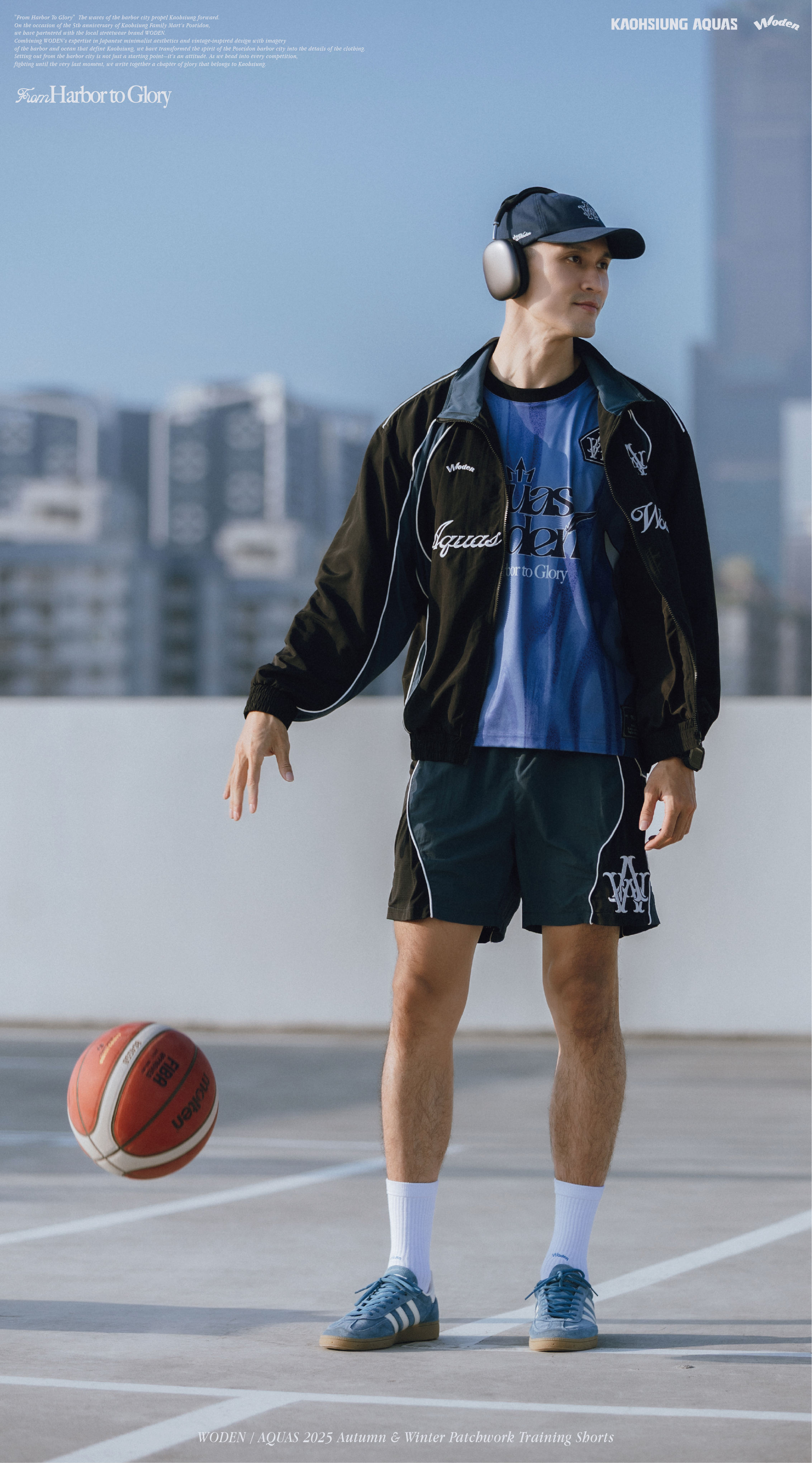 WODEN / AQUAS 2025 Autumn & Winter Patchwork Training Shorts