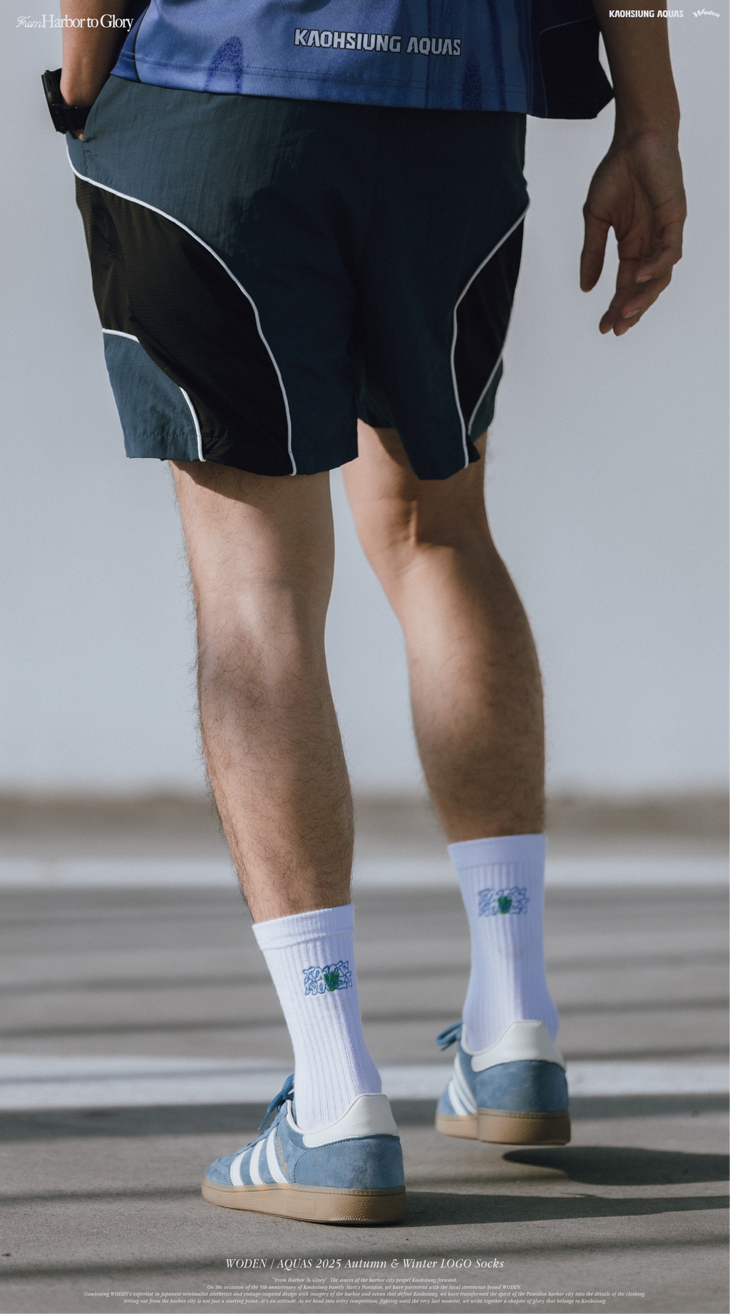 WODEN / AQUAS 2025 Autumn & Winter LOGO Socks