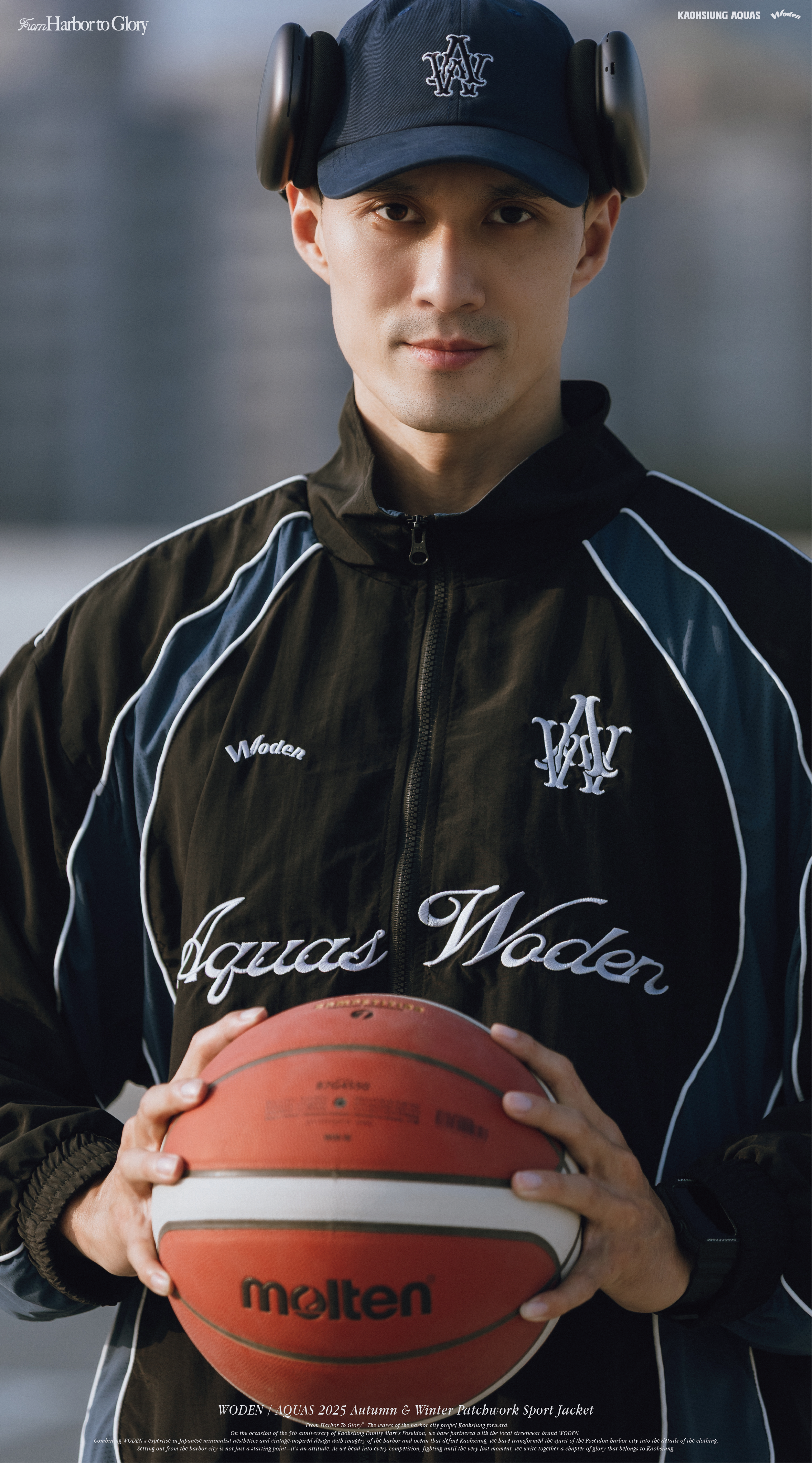 WODEN / AQUAS 2025 Autumn & Winter Patchwork Sport Jacket