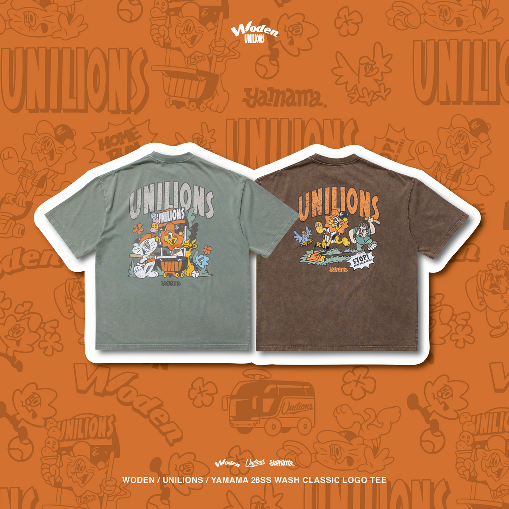 WODEN 2026 Spring & Summer 010 Unilions X YAMAMA  Wash Classic LOGO Tee