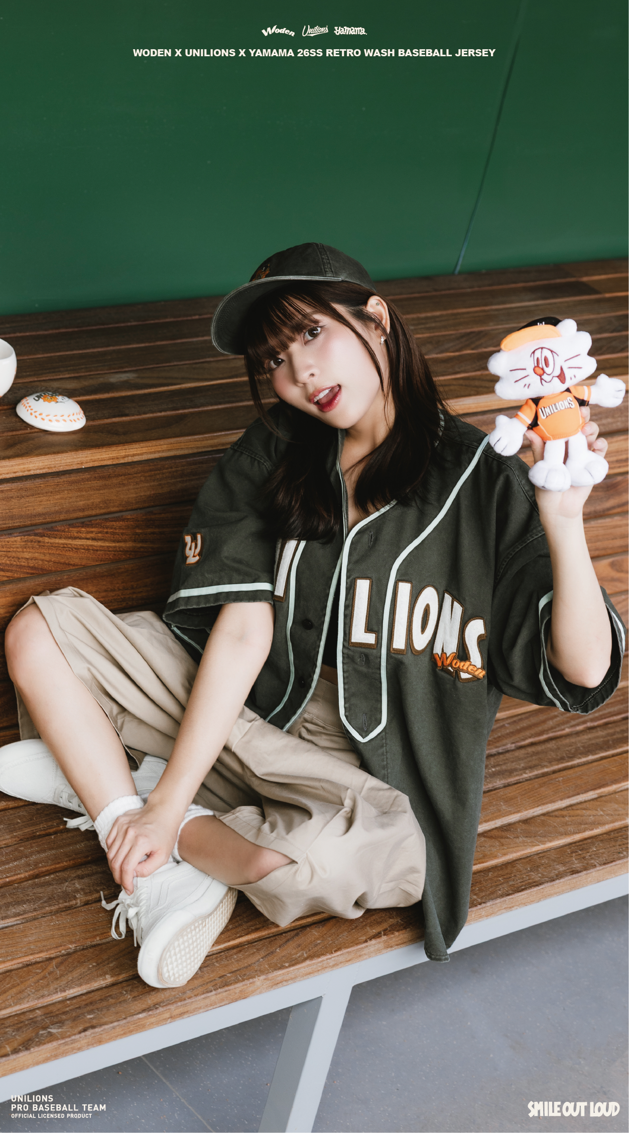 WODEN 2026 Spring & Summer 015 Unilions x Yamama Wash Baseball Jersey