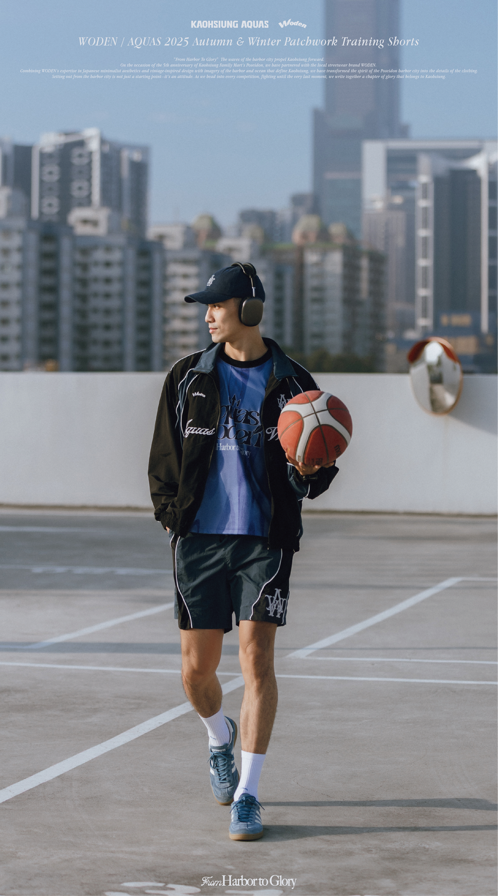 WODEN / AQUAS 2025 Autumn & Winter Patchwork Training Shorts