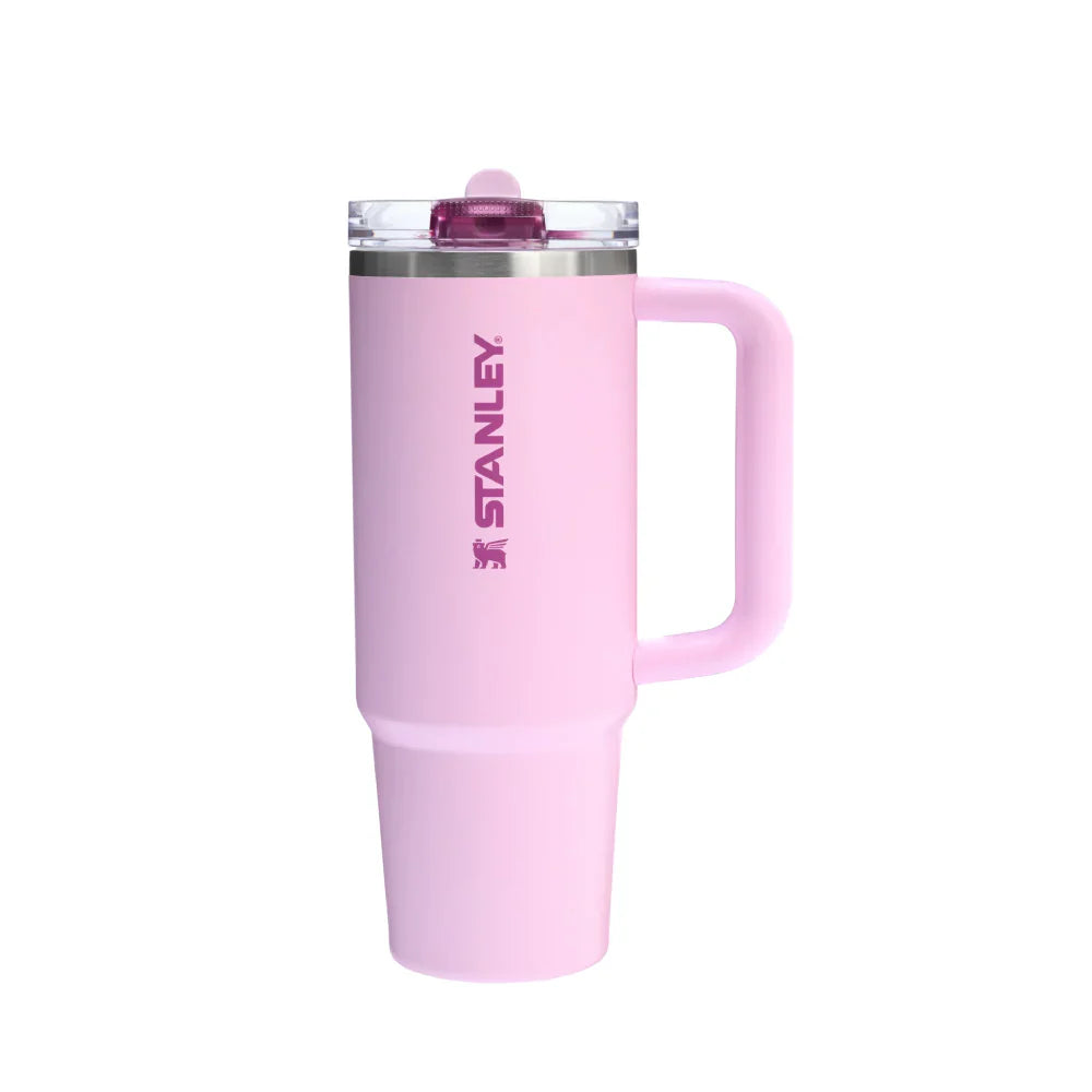 STANLEY 防漏吸管隨手杯 0.88L 春櫻粉