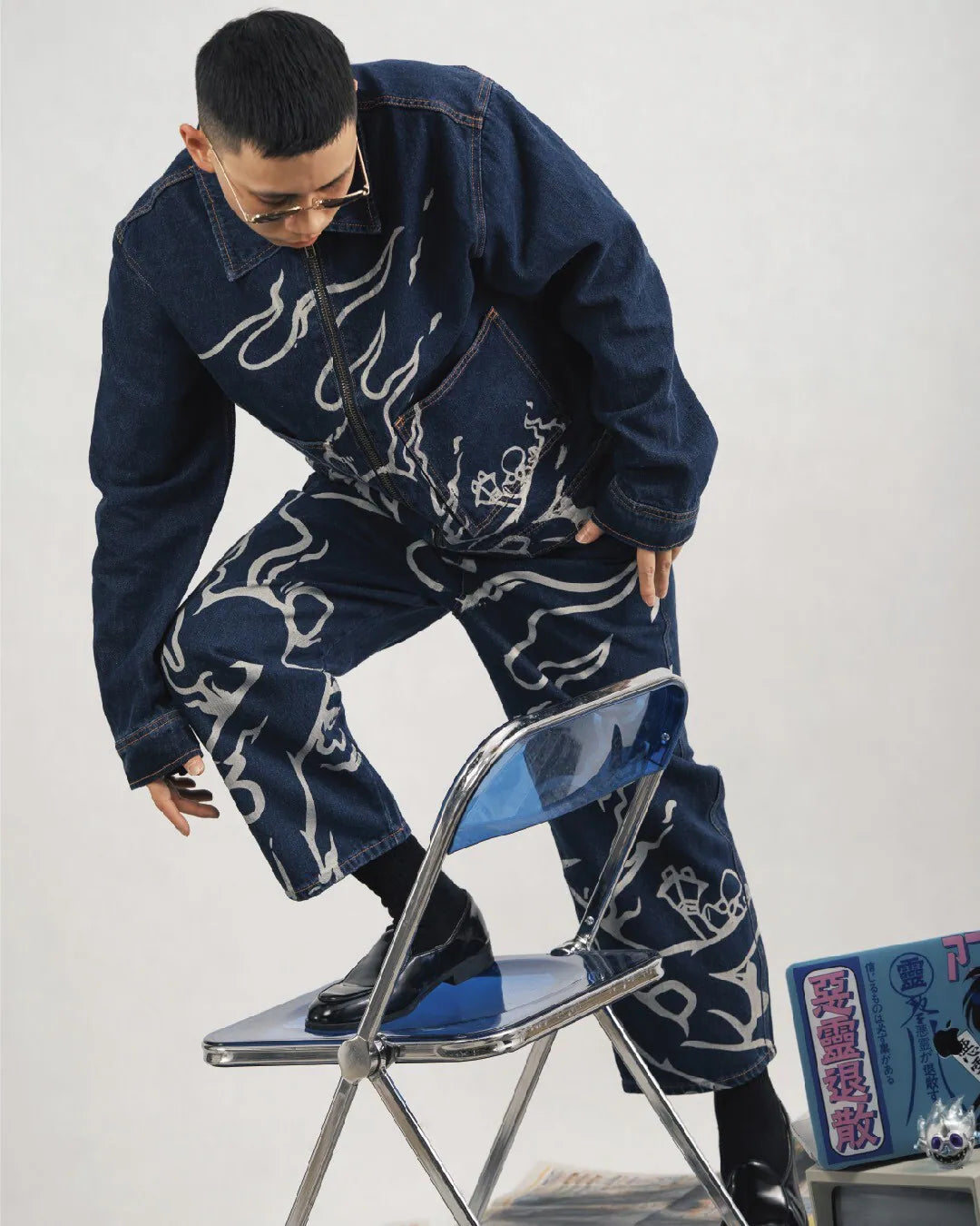 PARALLAX 25FW 008 Balabase Denim Pants