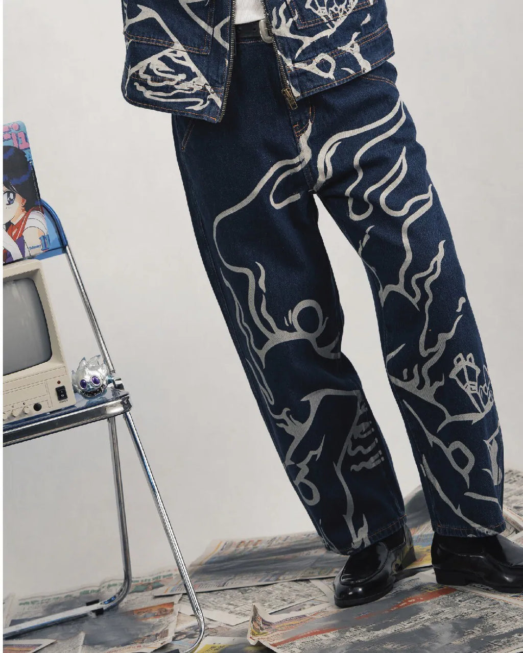 PARALLAX 25FW 008 Balabase Denim Pants