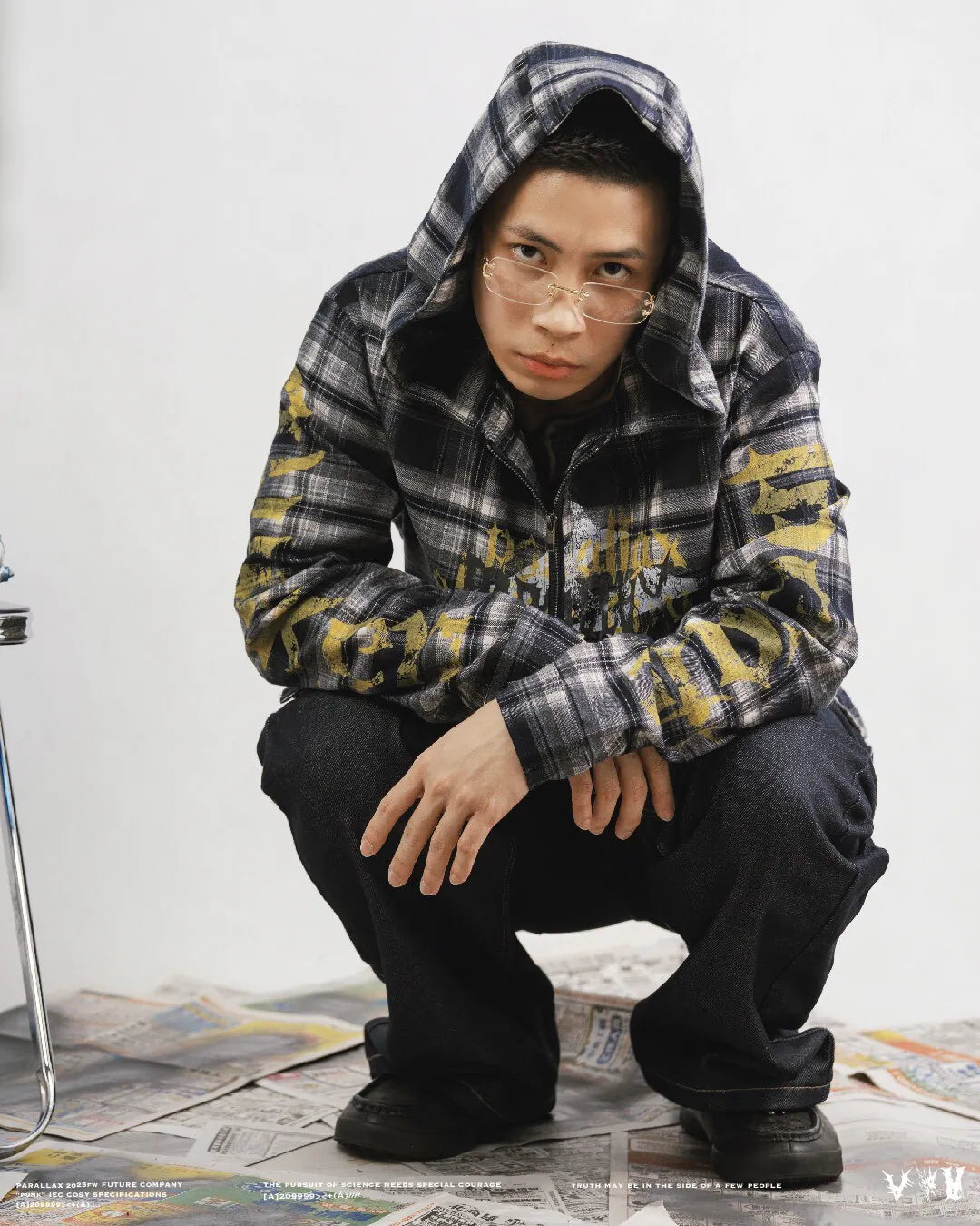 parallax.tp 25 F/W 009 “Punk” Hoodie Jacket