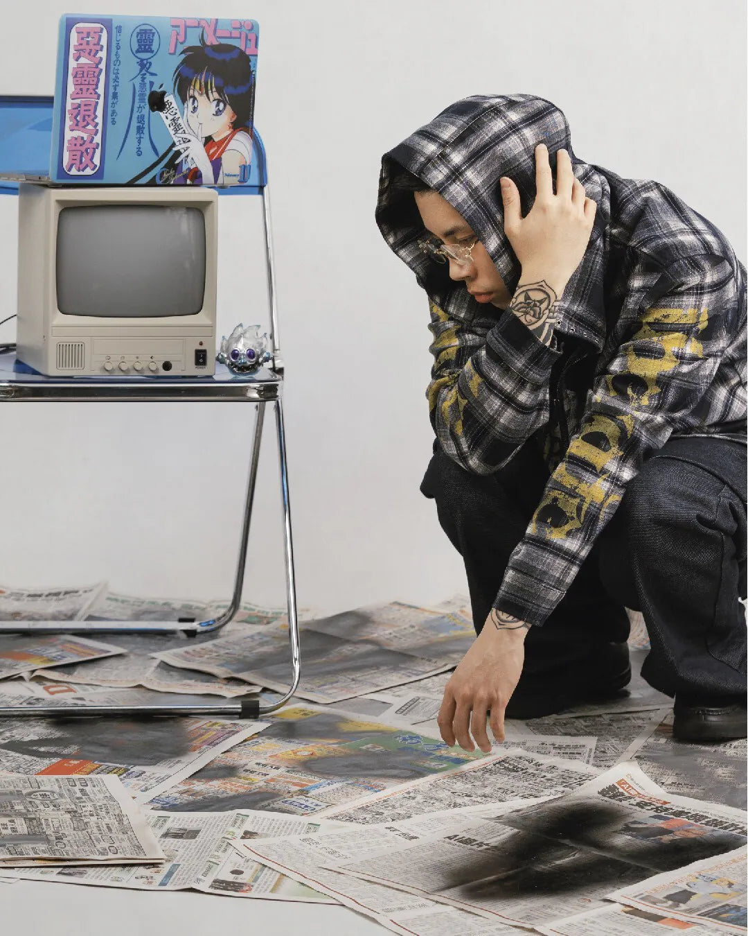 parallax.tp 25 F/W 009 “Punk” Hoodie Jacket