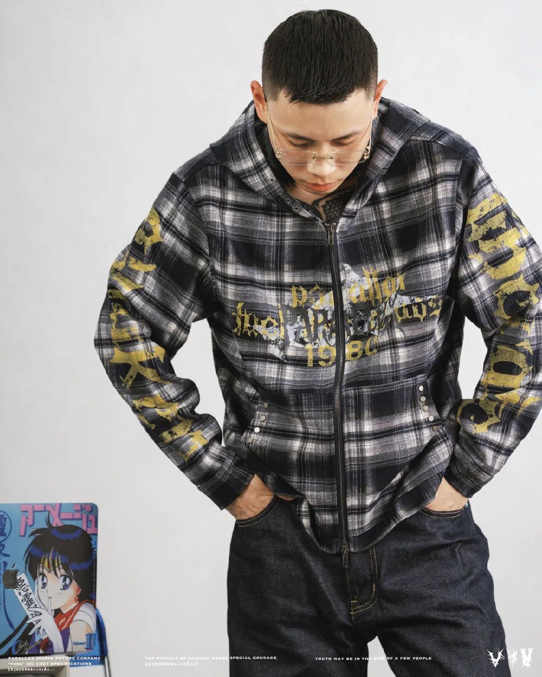 parallax.tp 25 F/W 009 “Punk” Hoodie Jacket