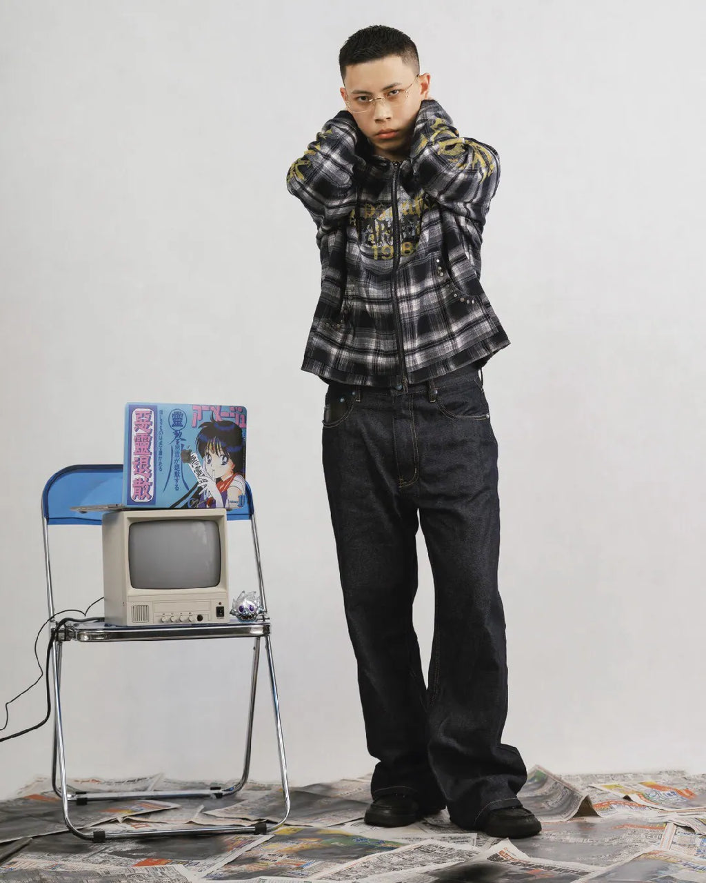 parallax.tp 25 F/W 009 “Punk” Hoodie Jacket