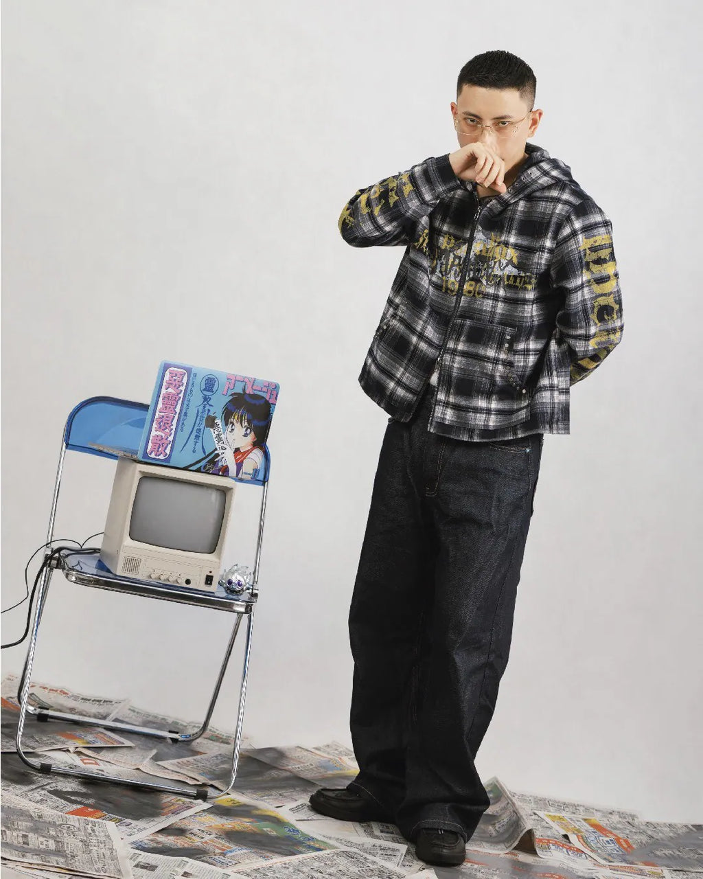 parallax.tp 25 F/W 009 “Punk” Hoodie Jacket