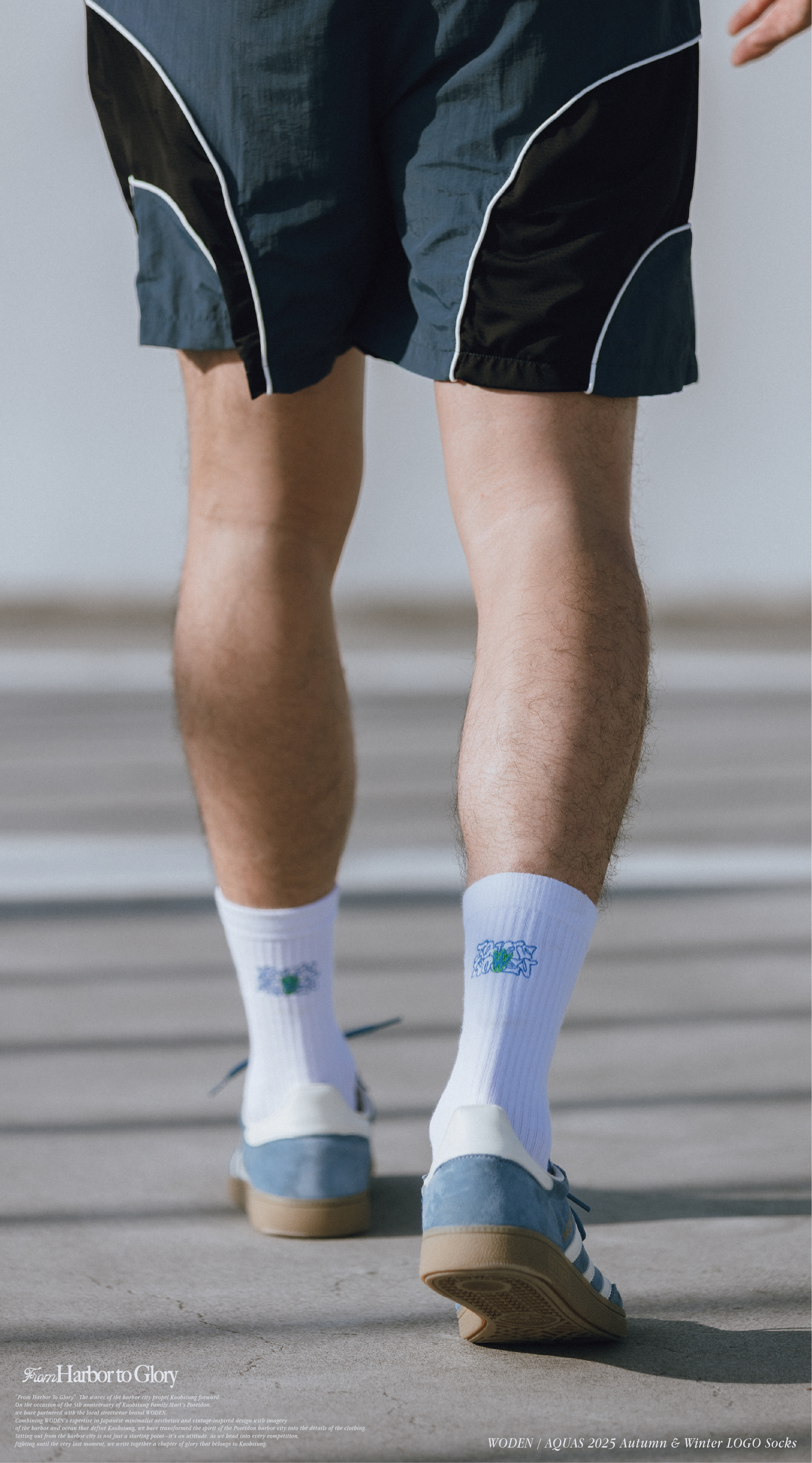 WODEN / AQUAS 2025 Autumn & Winter LOGO Socks