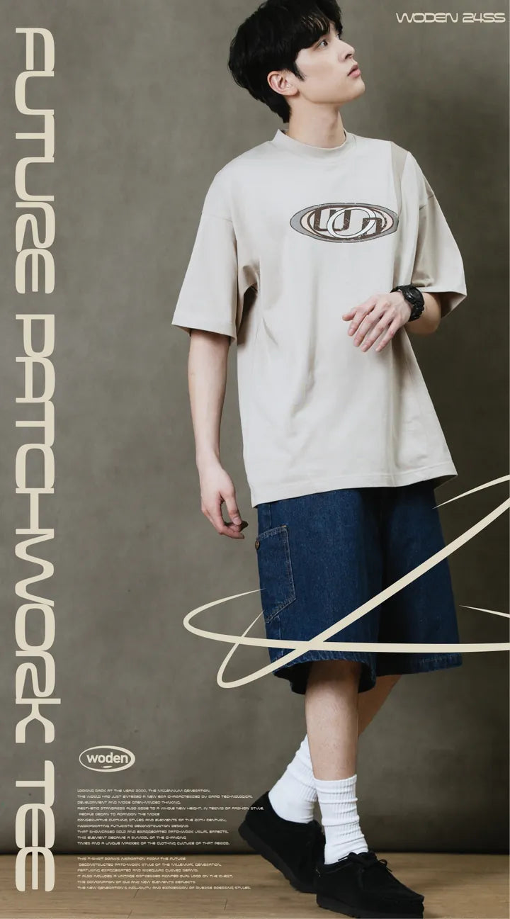 WODEN 2024 Spring & Summer 065 Future Patchwork Tee