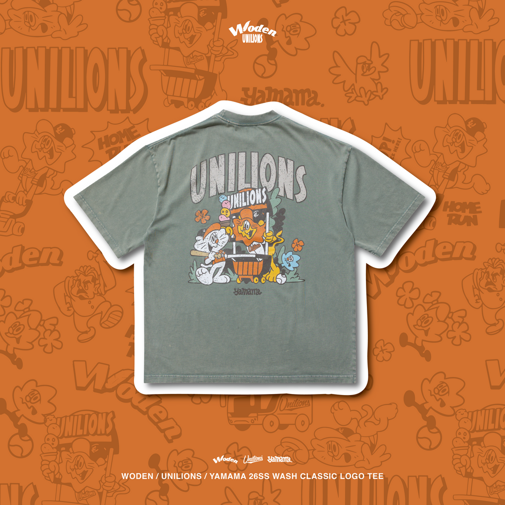 WODEN 2026 Spring & Summer 010 Unilions X YAMAMA  Wash Classic LOGO Tee