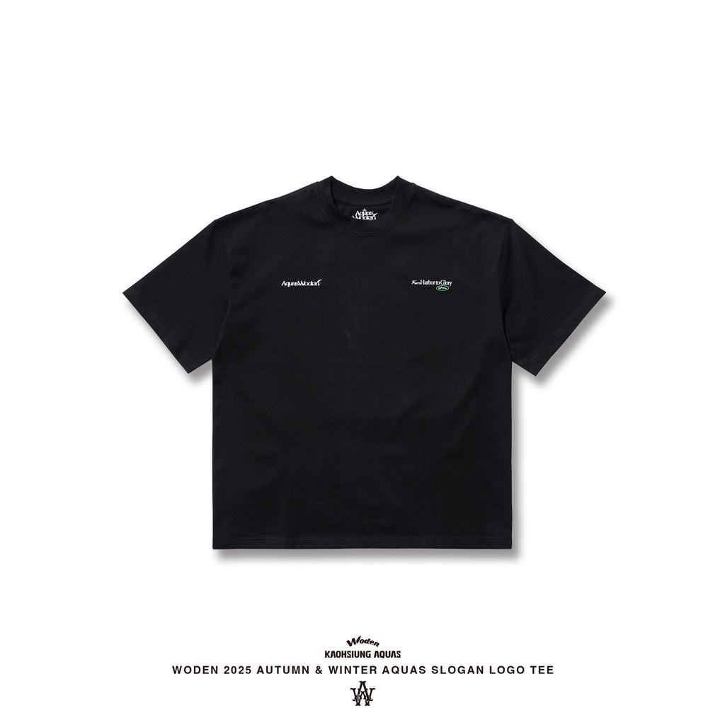 WODEN / AQUAS 2025 Autumn & Winter Slogan LOGO Tee