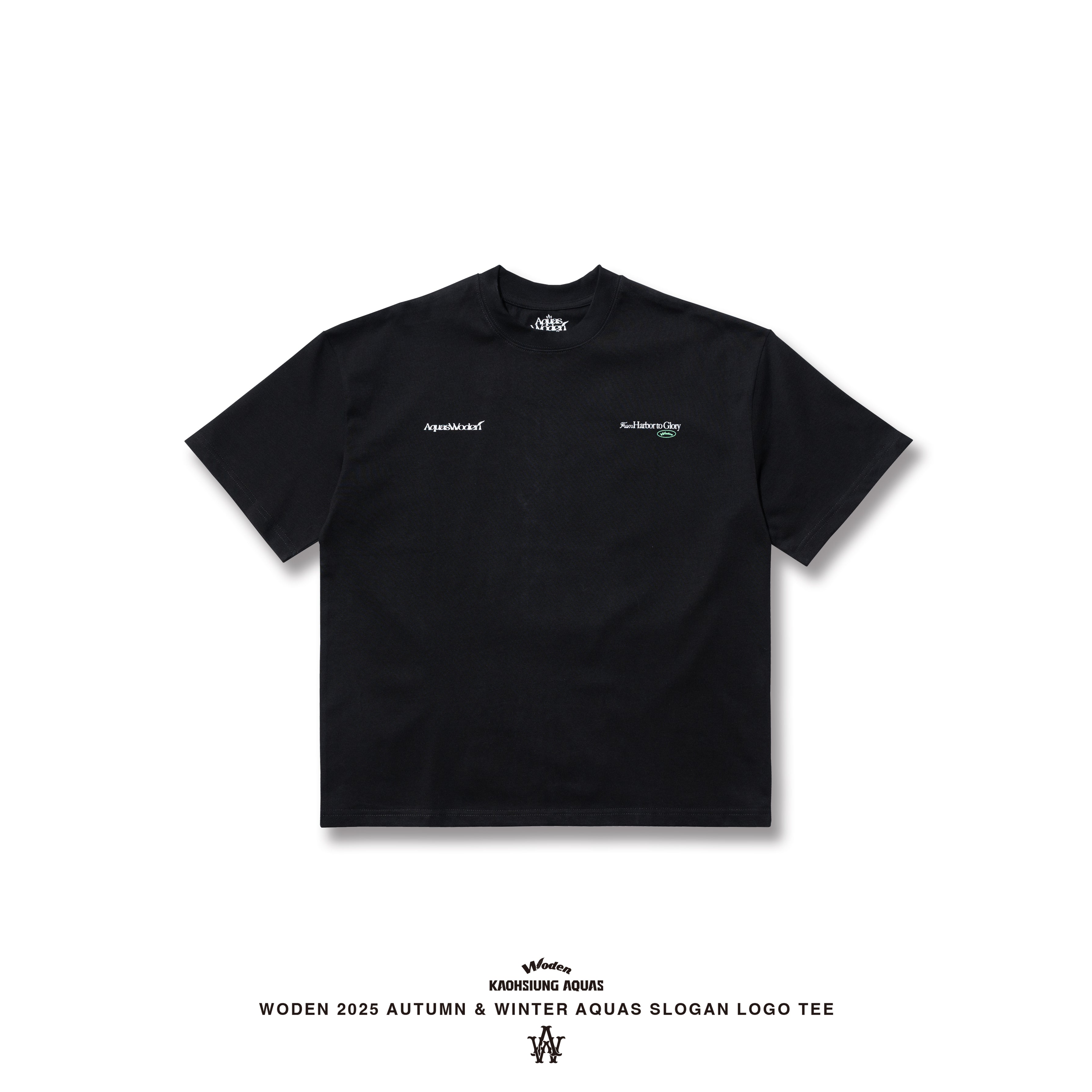 WODEN / AQUAS 2025 Autumn & Winter Slogan LOGO Tee