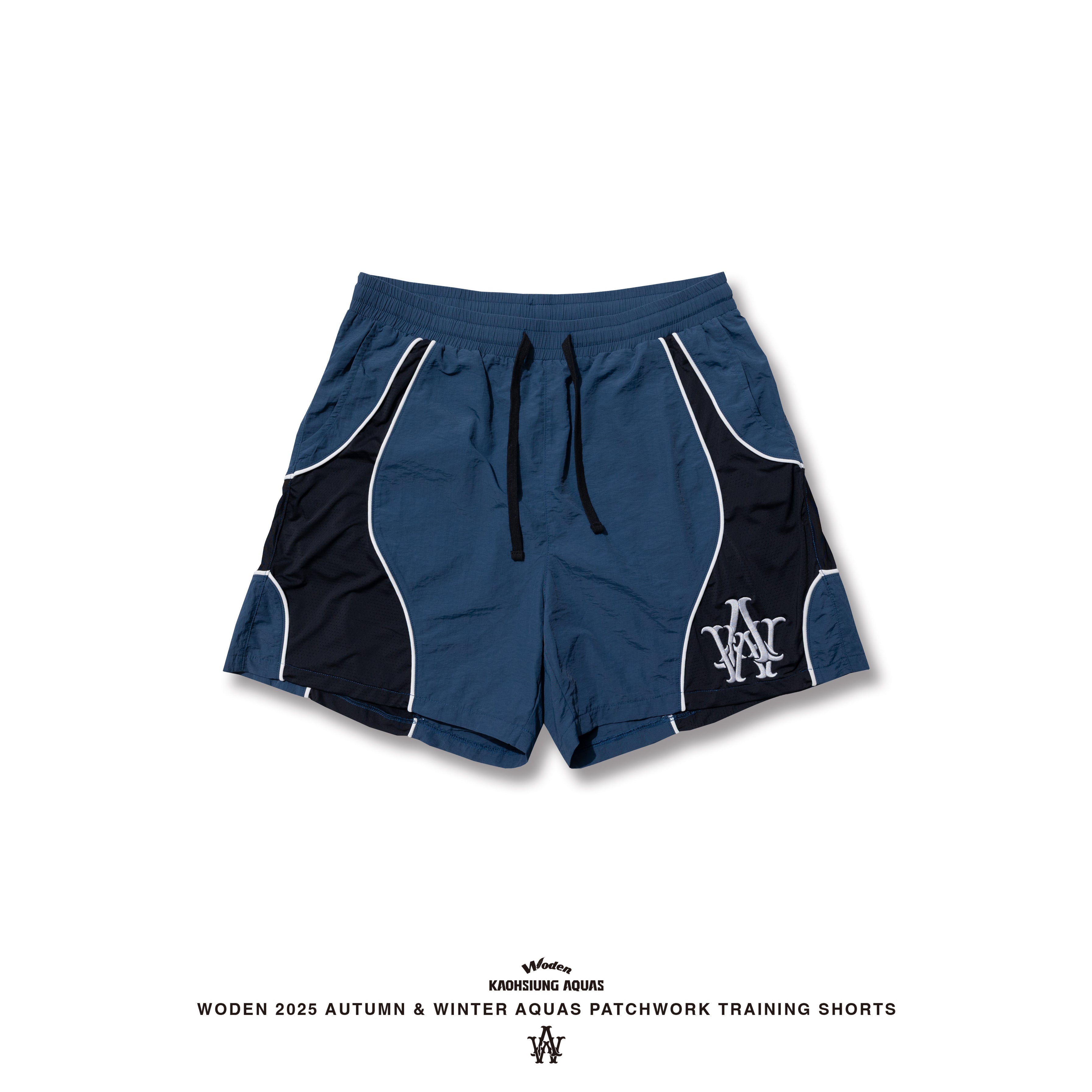 WODEN / AQUAS 2025 Autumn & Winter Patchwork Training Shorts