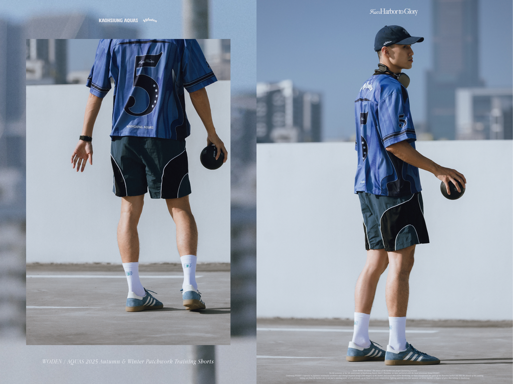 WODEN / AQUAS 2025 Autumn & Winter Patchwork Training Shorts