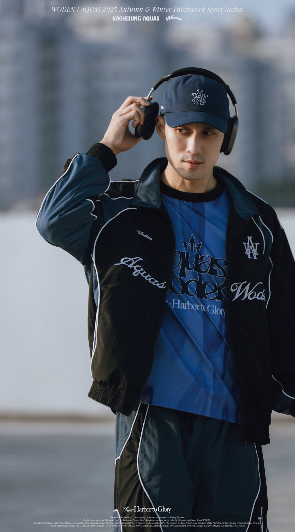 WODEN / AQUAS 2025 Autumn & Winter Patchwork Sport Jacket