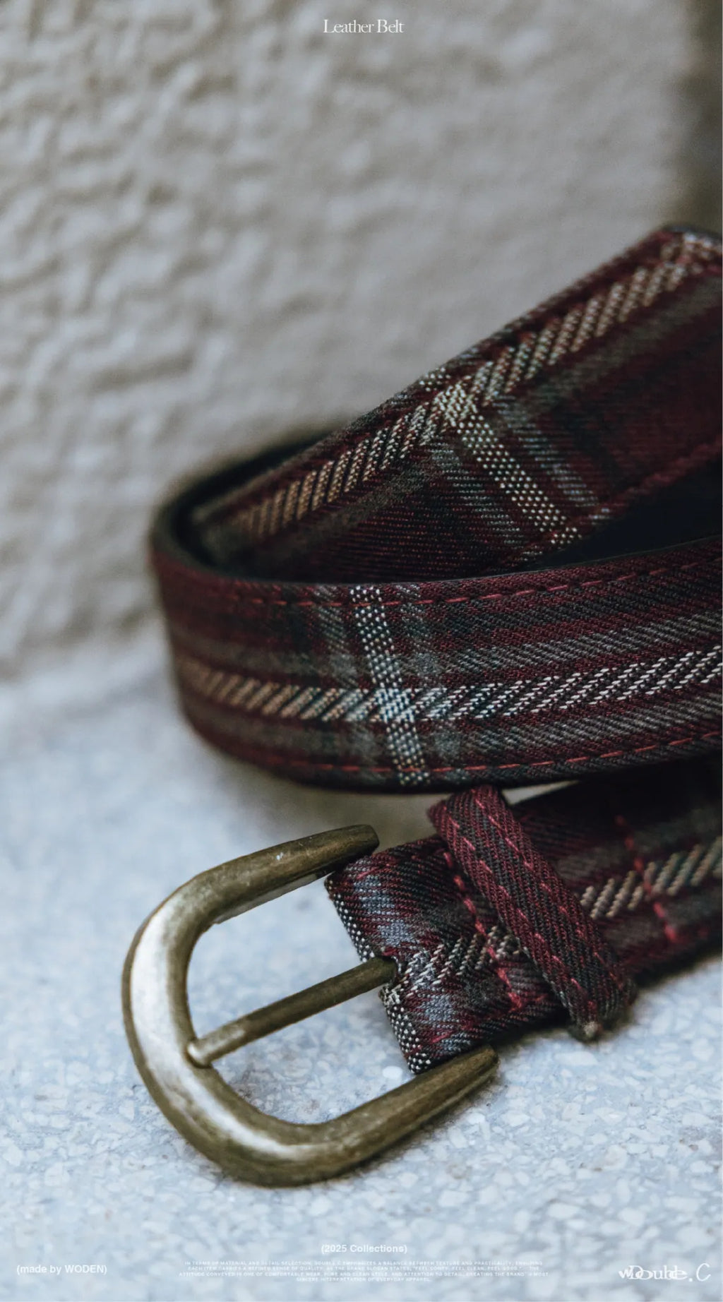DoubleC 25AW Leather Belt