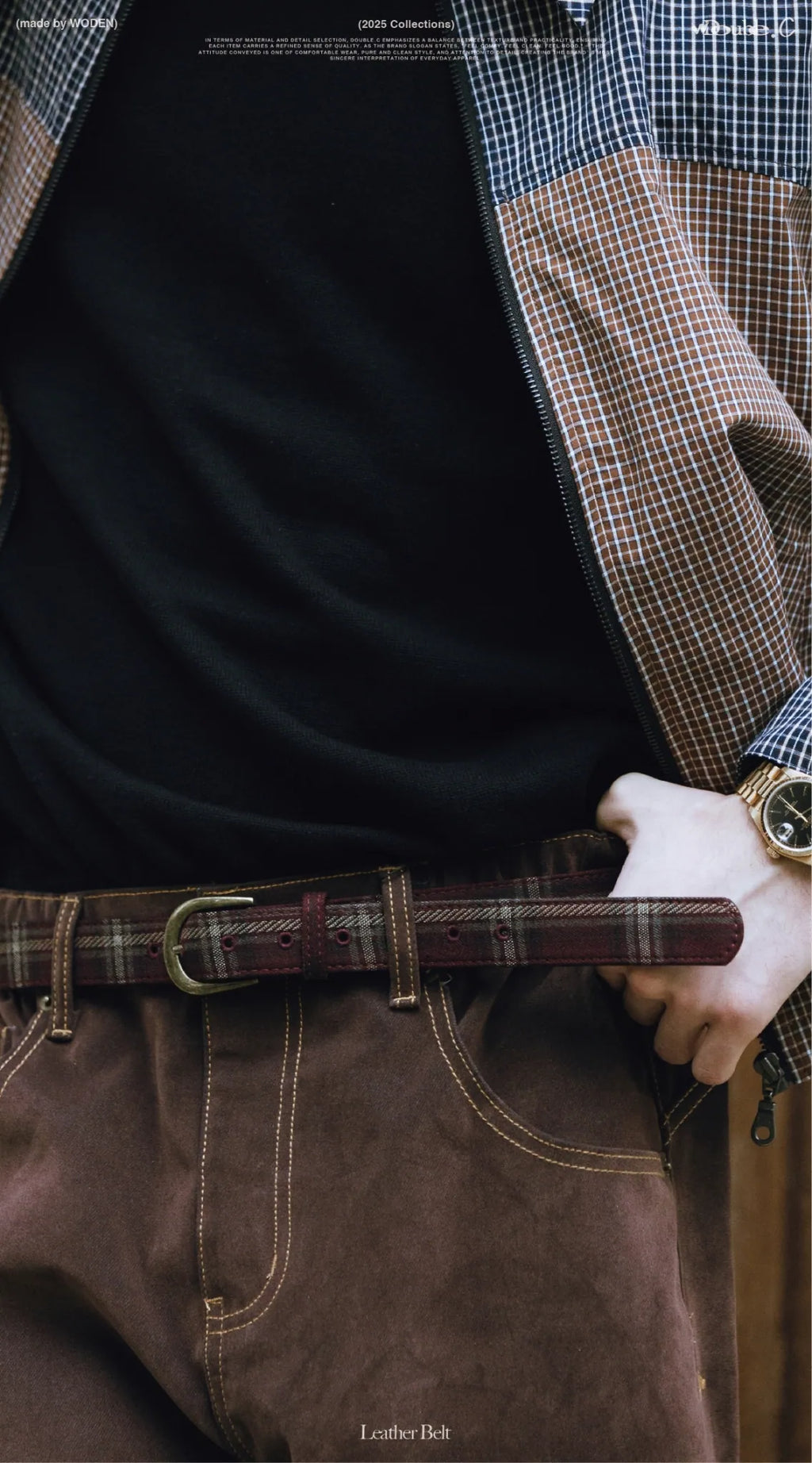 DoubleC 25AW Leather Belt