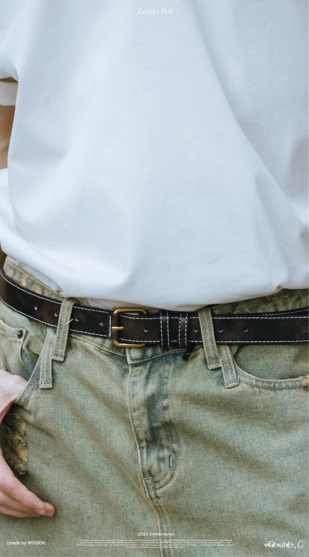 DoubleC 25AW Leather Belt