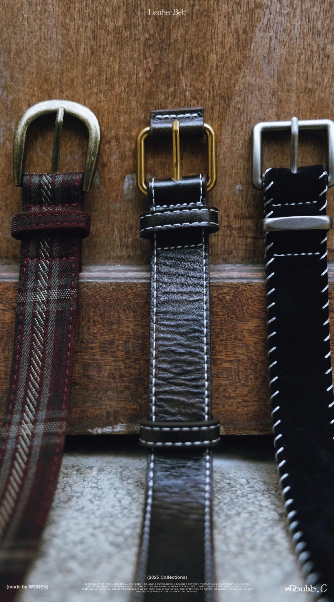 DoubleC 25AW Leather Belt