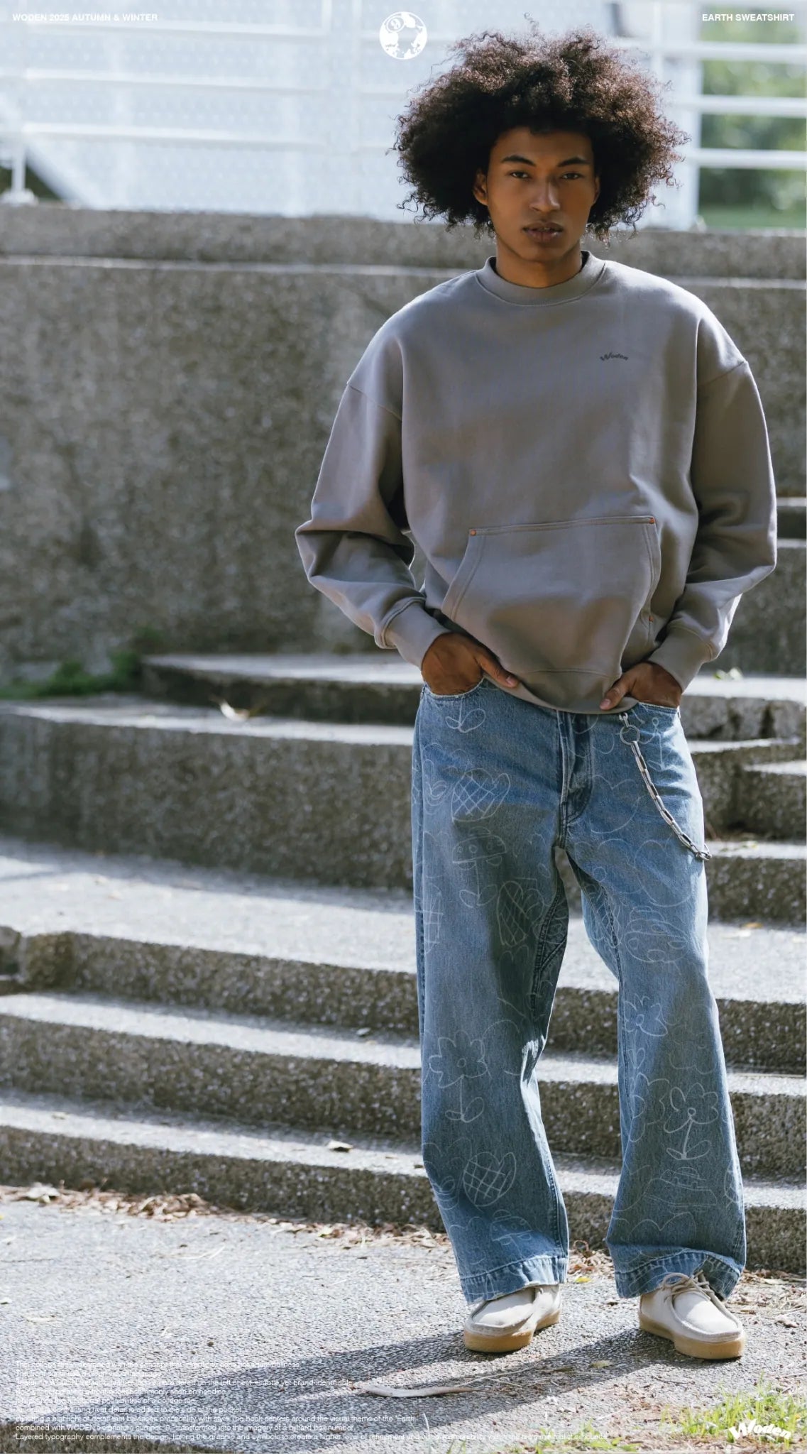 WODEN 2025 Autumn & Winter 016 Earth Sweatshirt