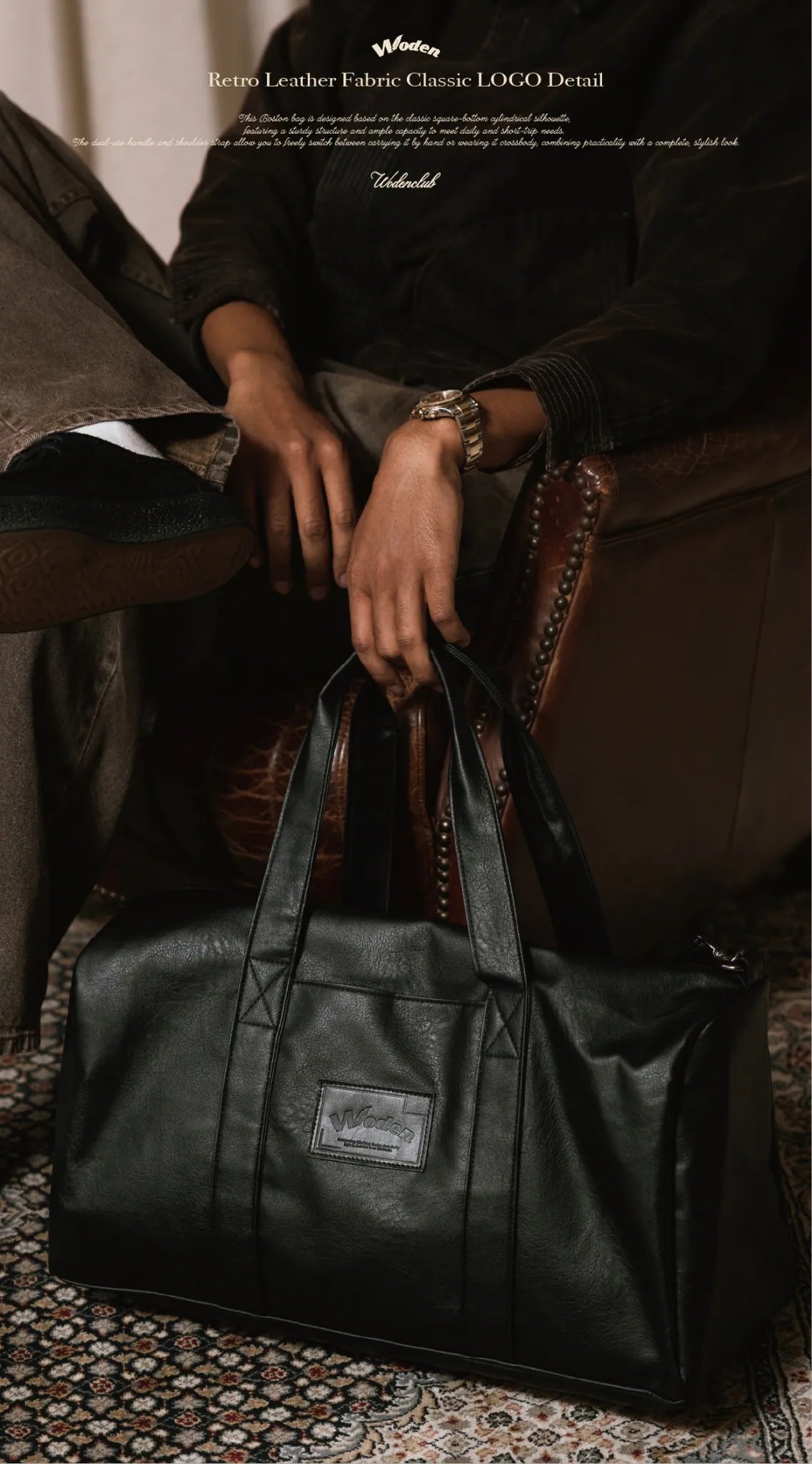 <預購開放> WODEN 2025 Autumn & Winter 017 Leather Boston Bag