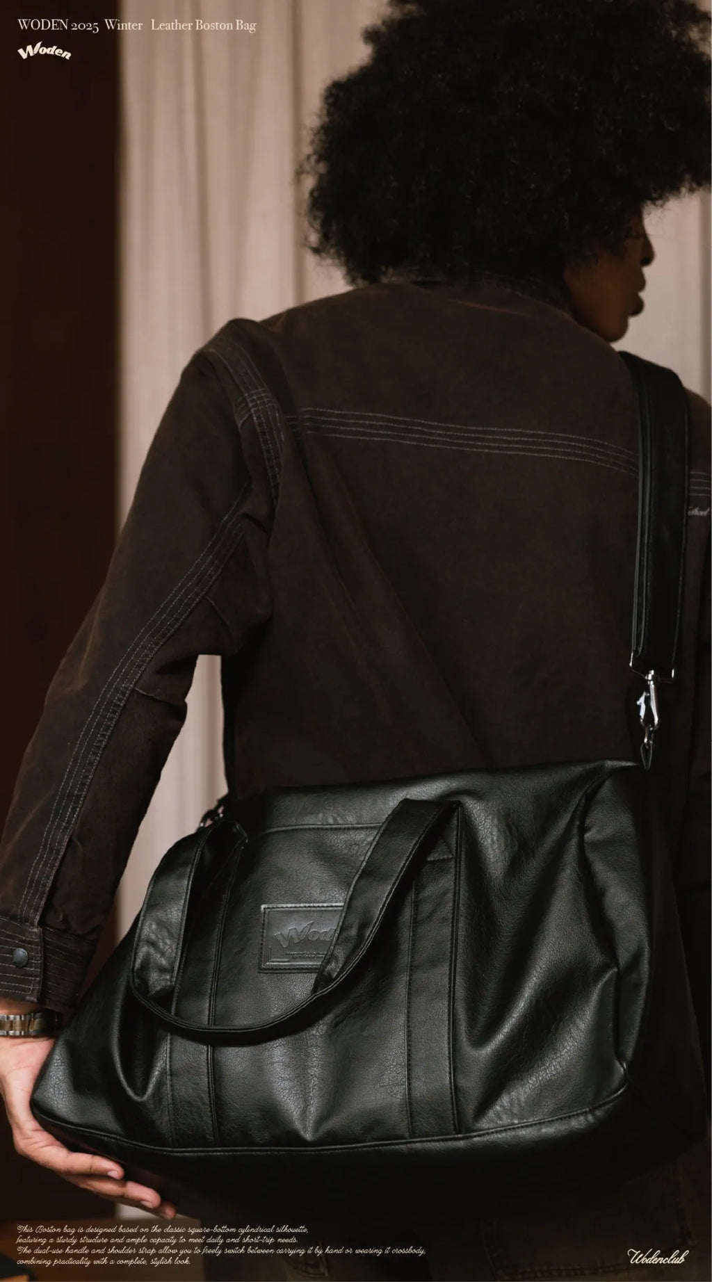 <預購開放> WODEN 2025 Autumn & Winter 017 Leather Boston Bag