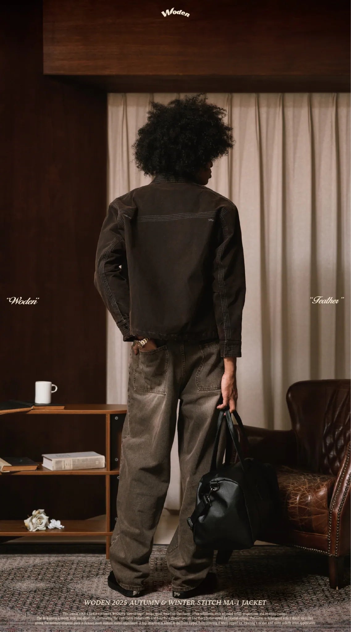 WODEN 2025 Autumn & Winter 020 Stitch MA-1 Jacket