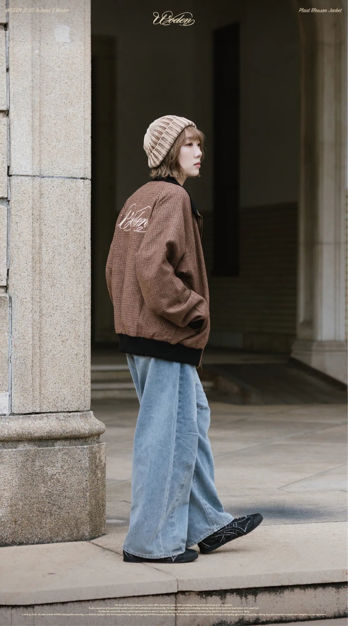 WODEN 2025 Autumn & Winter 022 Plaid Blouson Jacket