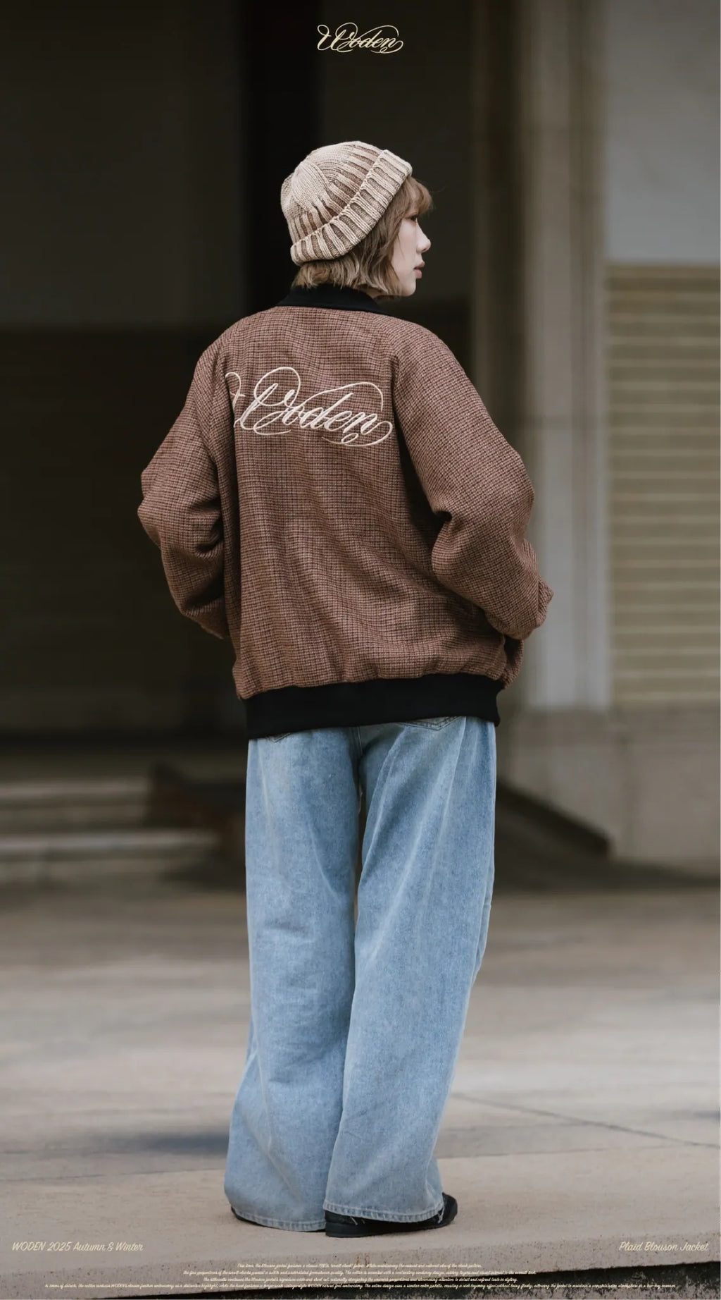 WODEN 2025 Autumn & Winter 022 Plaid Blouson Jacket