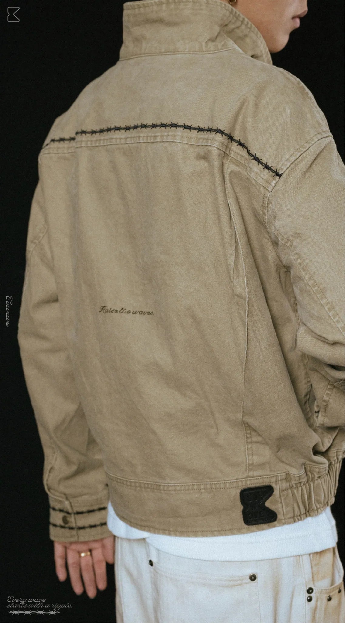 COWAVE 2025 Fall & Winter Wash Thorns Jacket