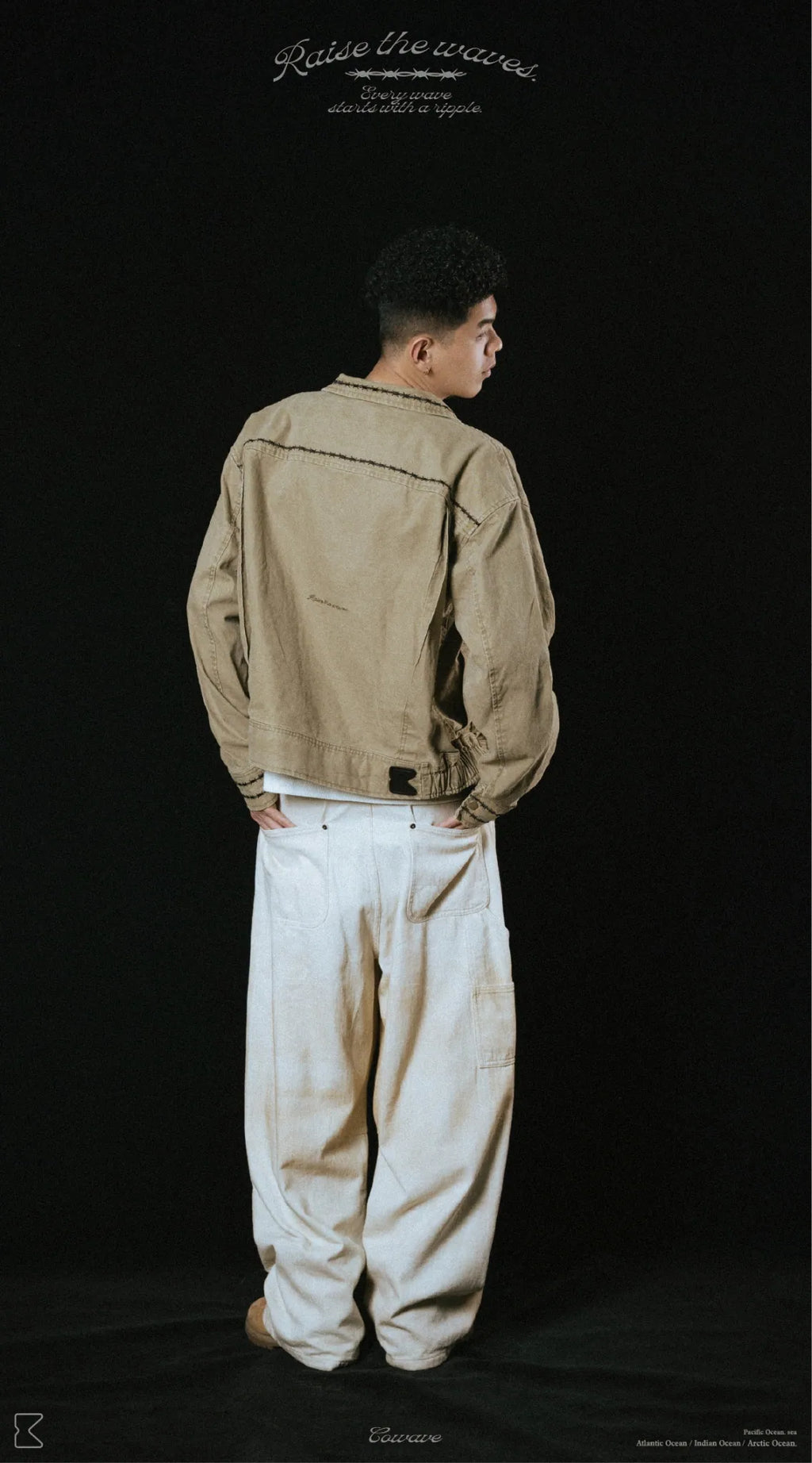 COWAVE 2025 Fall & Winter Wash Thorns Jacket