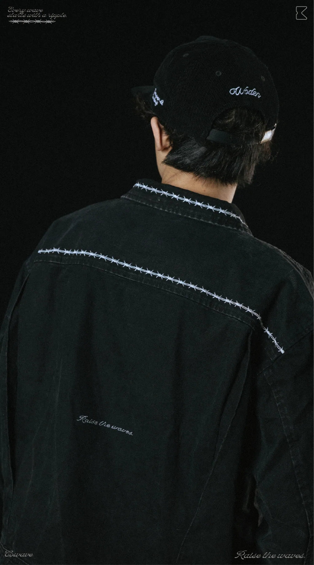 COWAVE 2025 Fall & Winter Wash Thorns Jacket