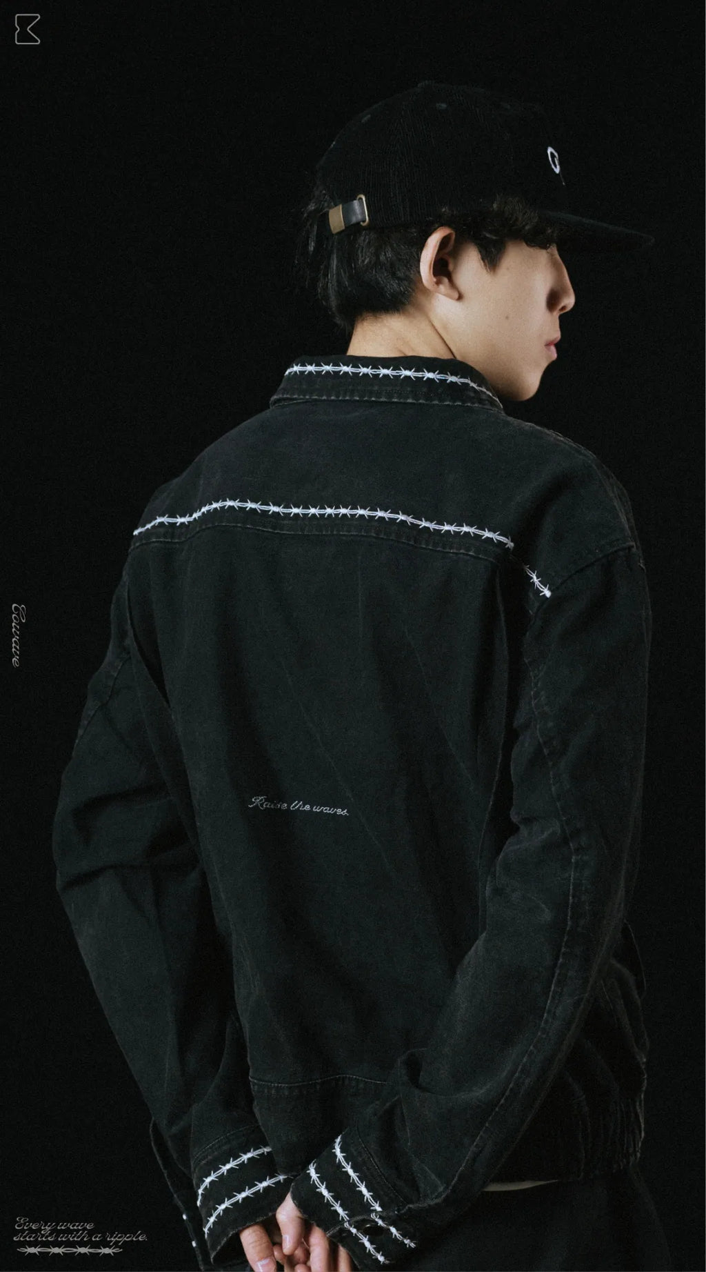 COWAVE 2025 Fall & Winter Wash Thorns Jacket