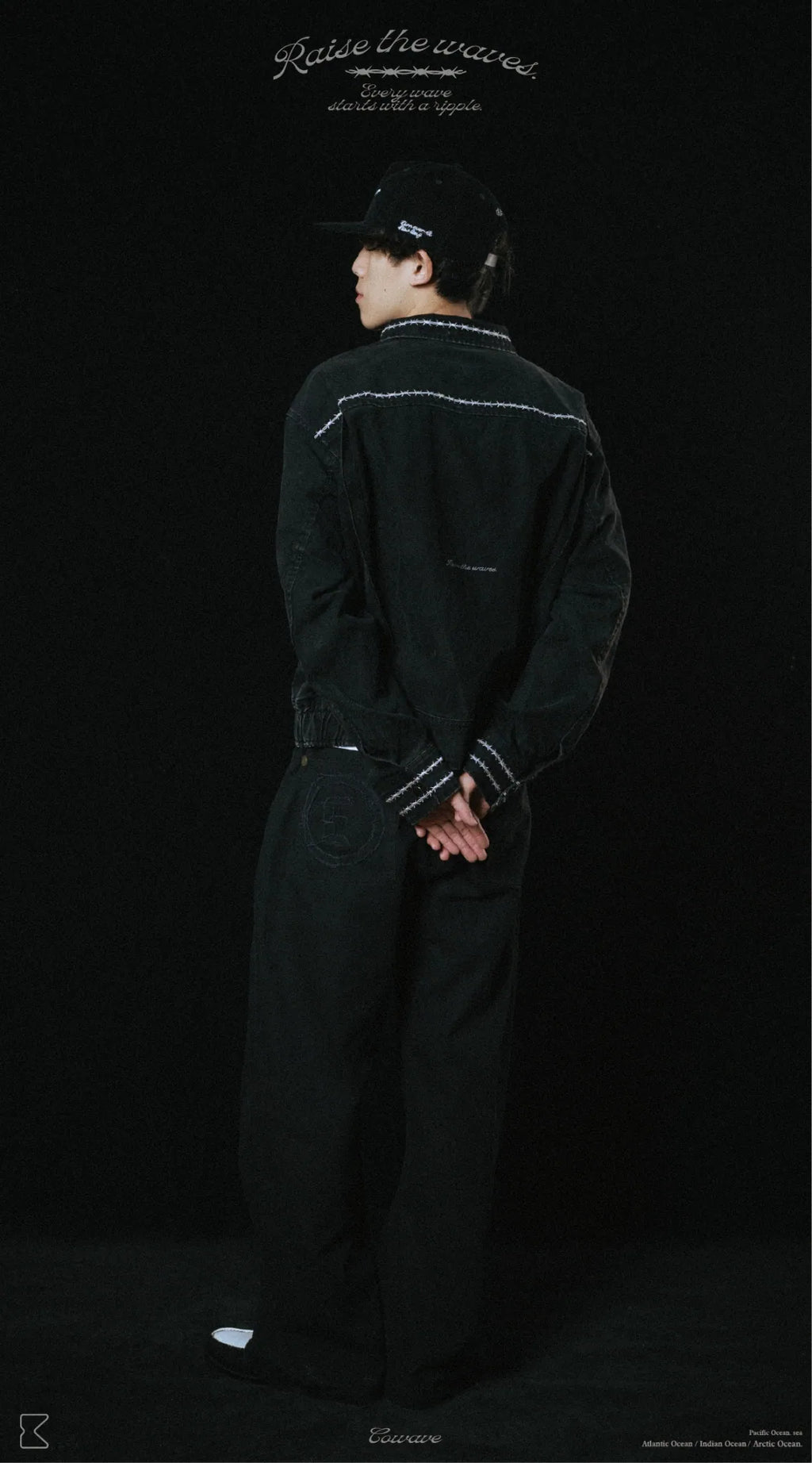 COWAVE 2025 Fall & Winter Wash Thorns Jacket