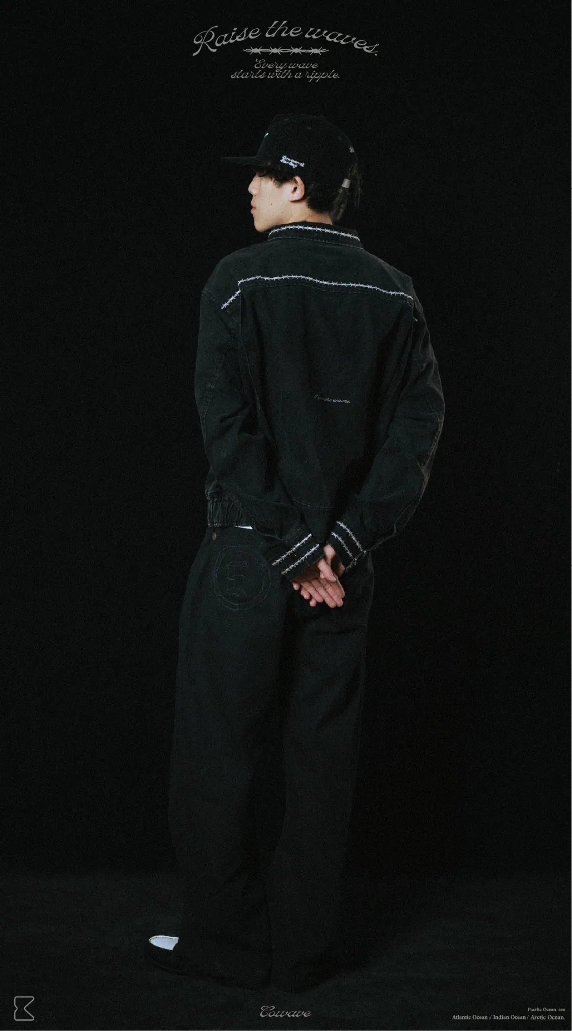 COWAVE 2025 Fall & Winter Wash Thorns Jacket