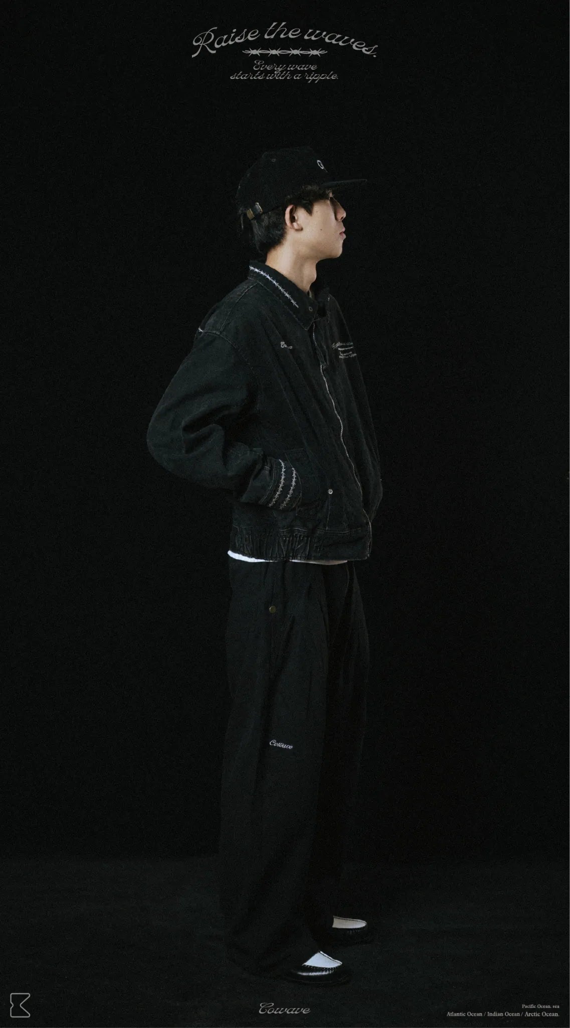 COWAVE 2025 Fall & Winter Wash Thorns Jacket