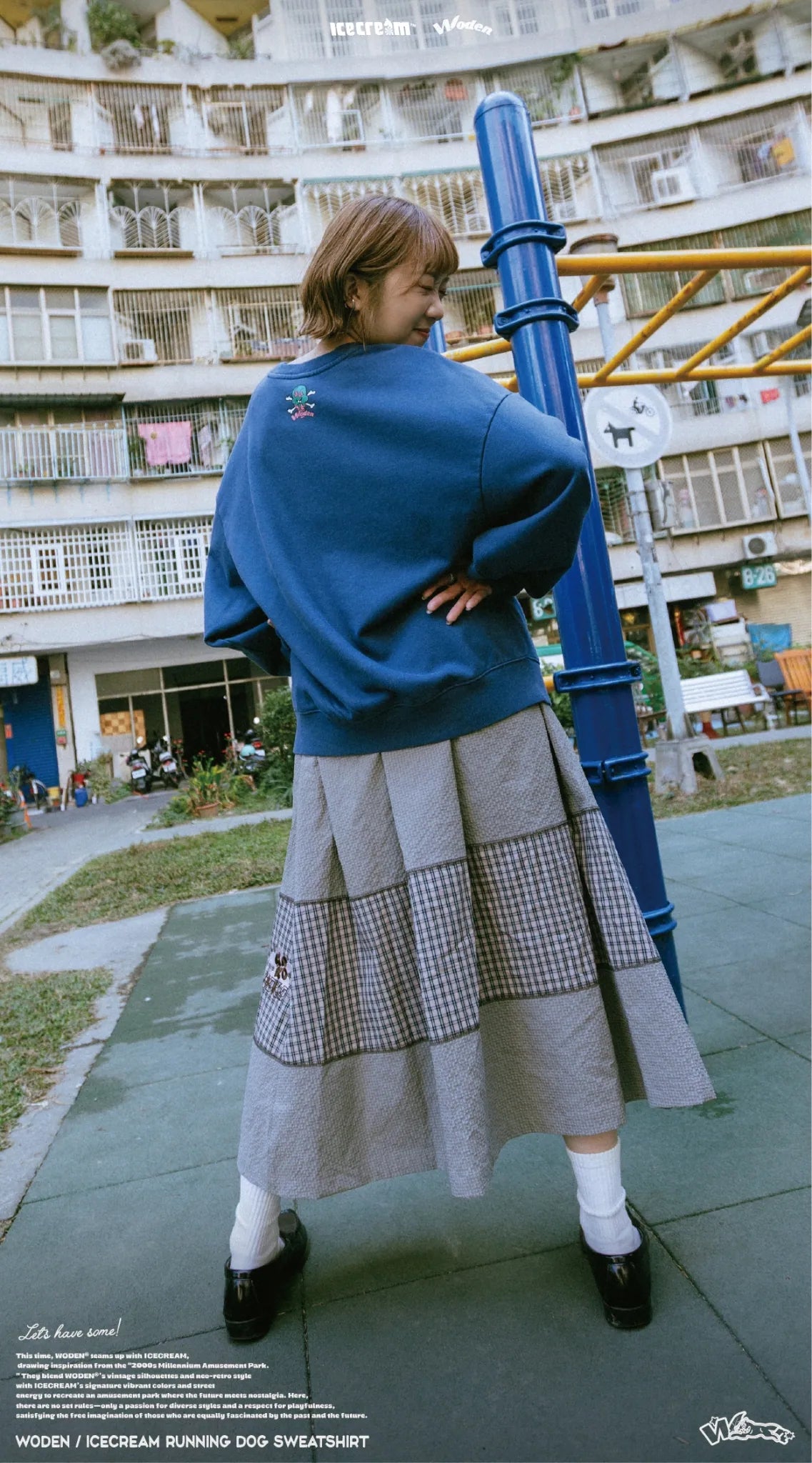 WODEN / ICECREAM 25AW 027 Running Dog Sweatshirt