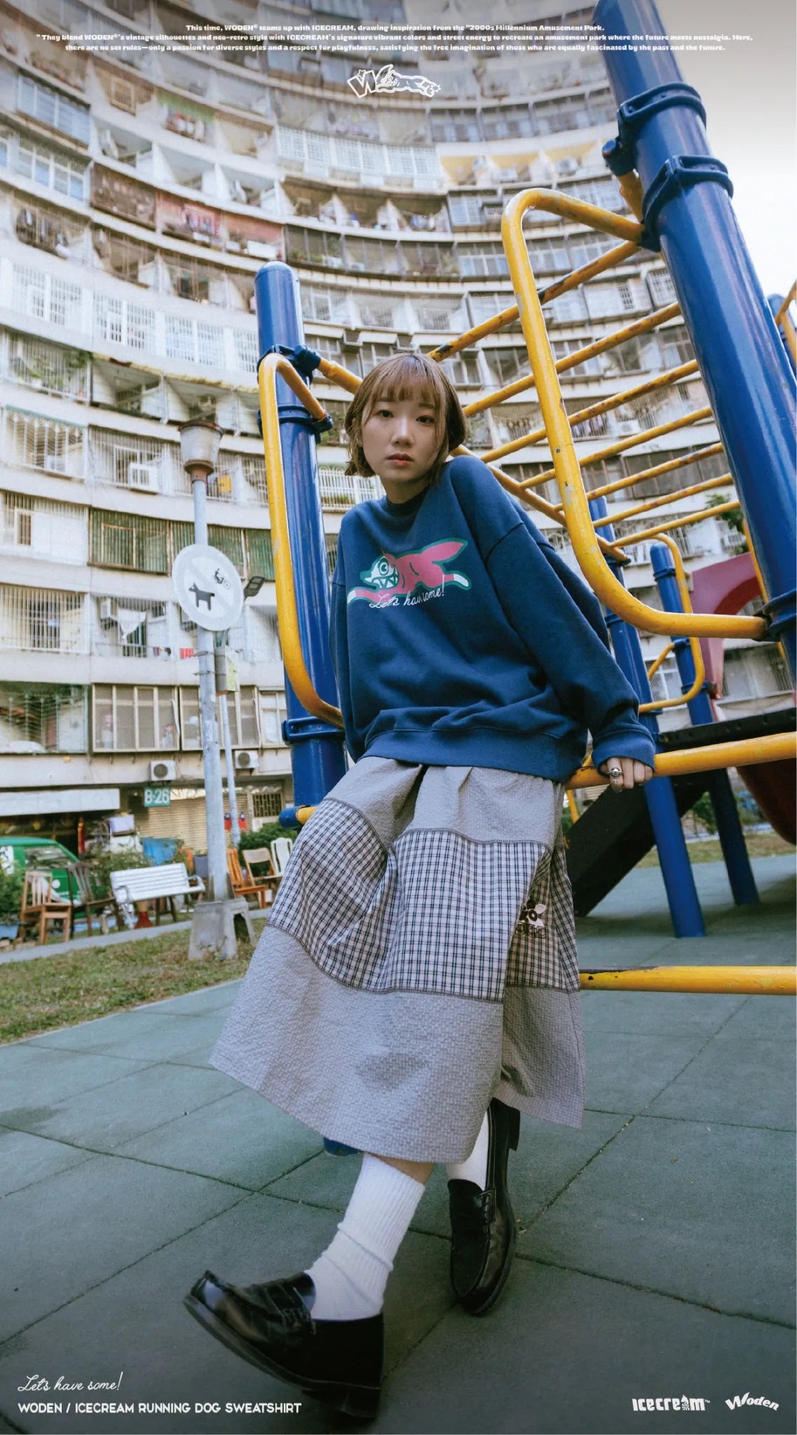 WODEN / ICECREAM 25AW 027 Running Dog Sweatshirt