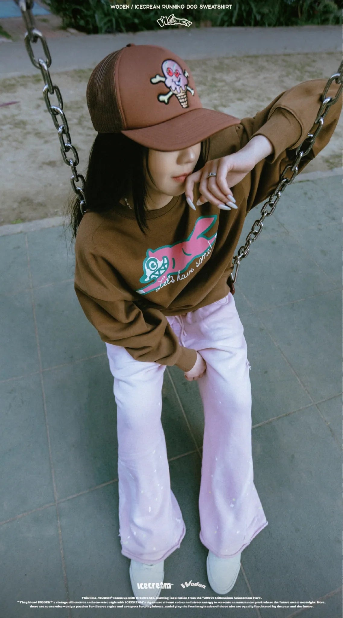 WODEN / ICECREAM 25AW 027 Running Dog Sweatshirt