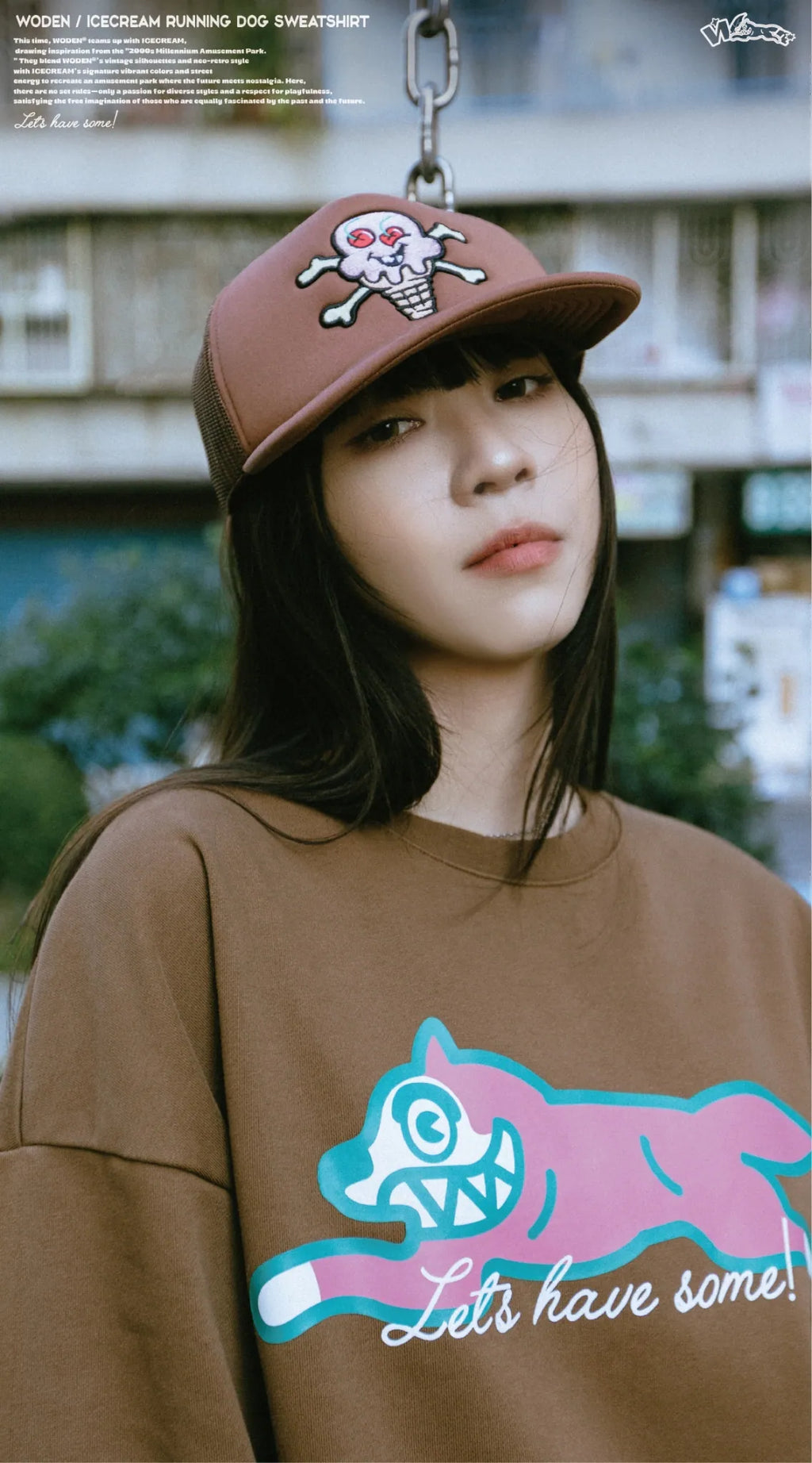 WODEN / ICECREAM 25AW 027 Running Dog Sweatshirt