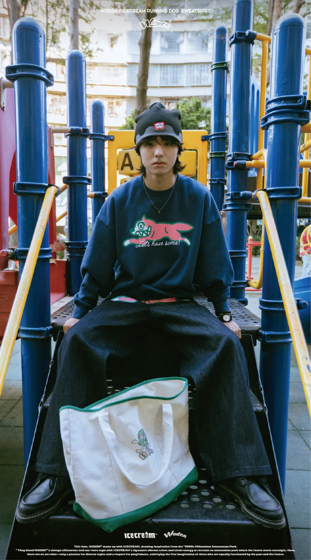 WODEN / ICECREAM 25AW 027 Running Dog Sweatshirt