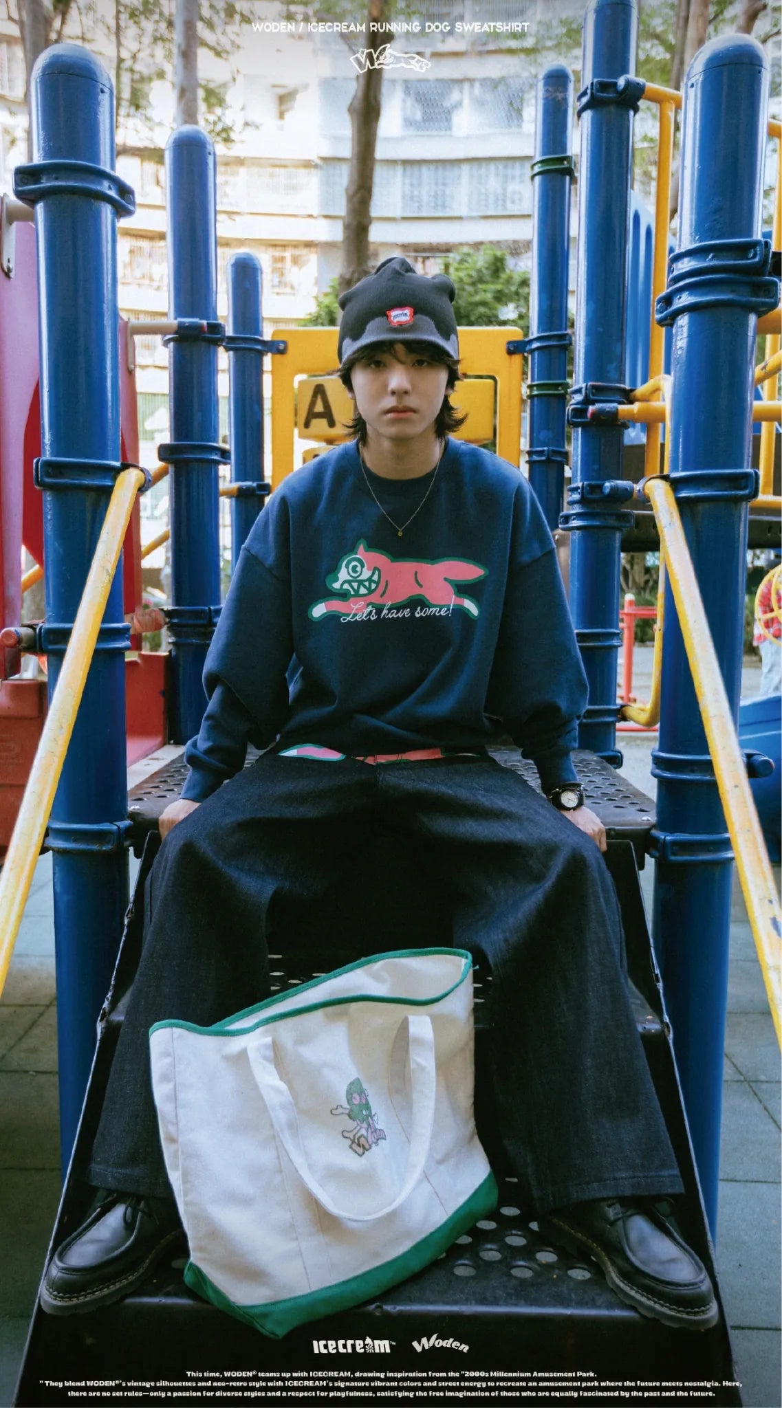 WODEN / ICECREAM 25AW 027 Running Dog Sweatshirt