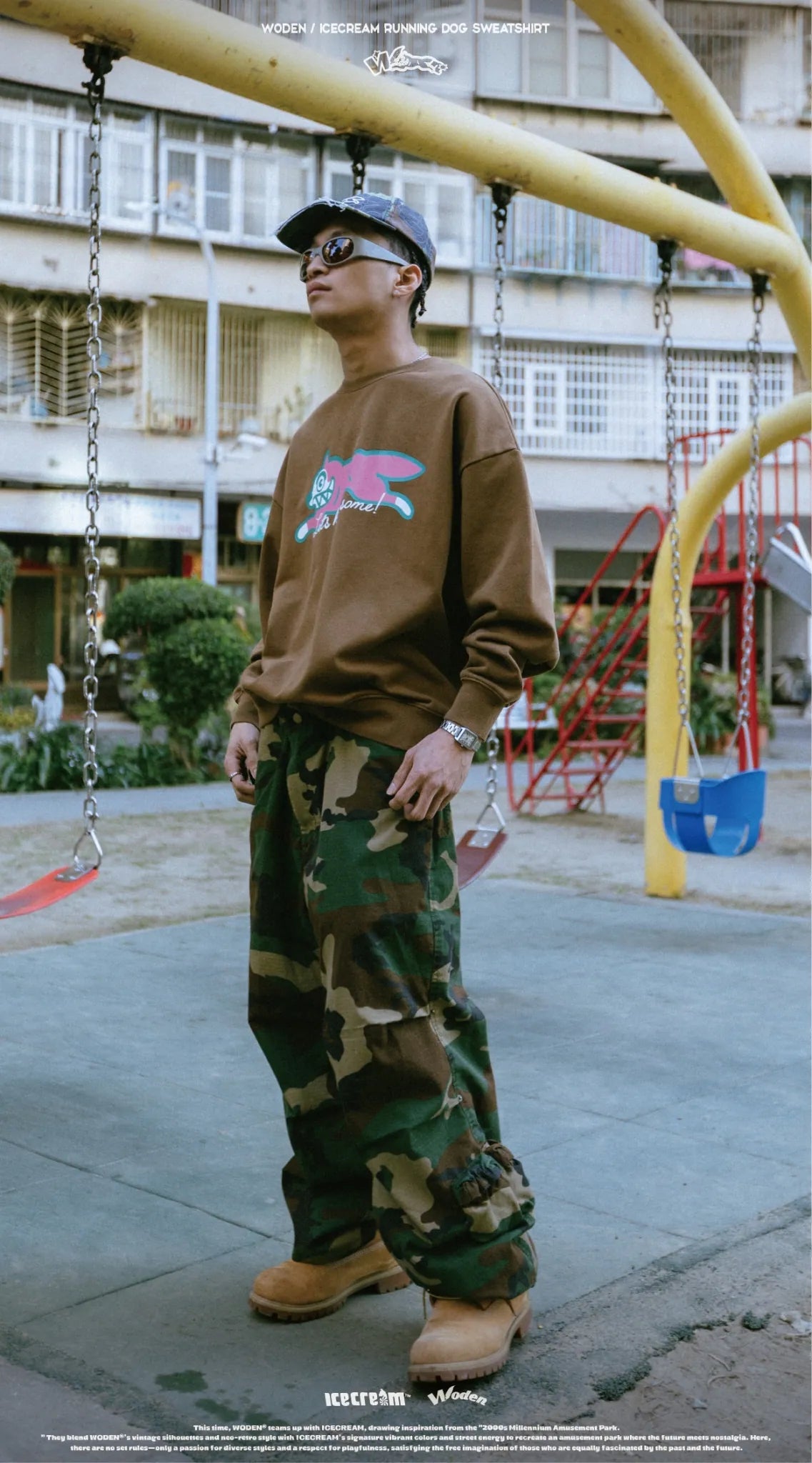 WODEN / ICECREAM 25AW 027 Running Dog Sweatshirt