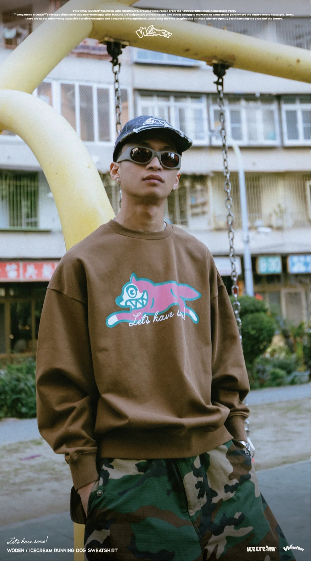 WODEN / ICECREAM 25AW 027 Running Dog Sweatshirt