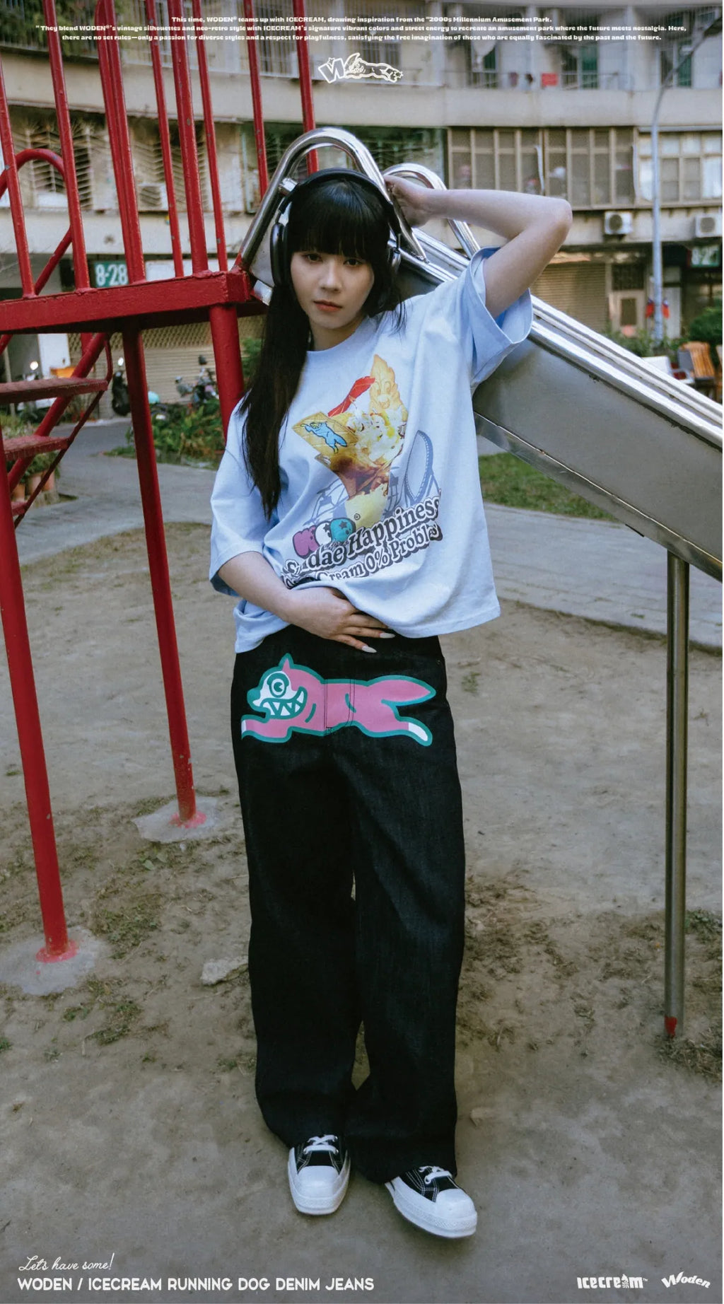 WODEN / ICECREAM 25AW 029 Running Dog Denim Jeans