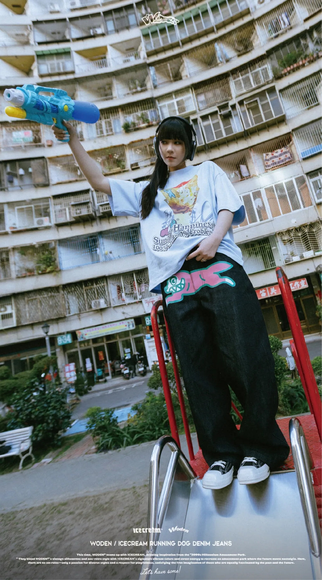 WODEN / ICECREAM 25AW 029 Running Dog Denim Jeans